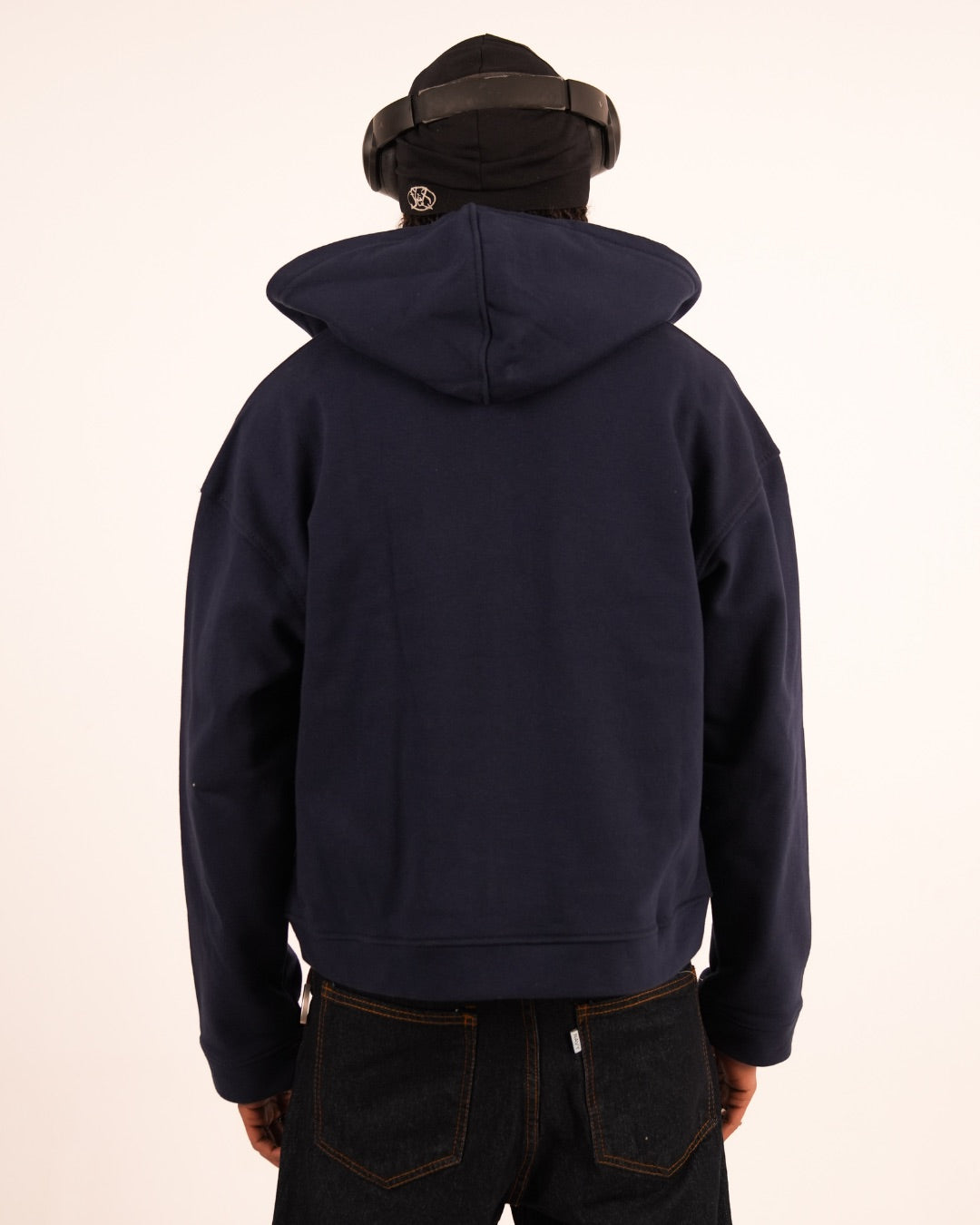 NAVY ESSENTIAL ZIP UP
