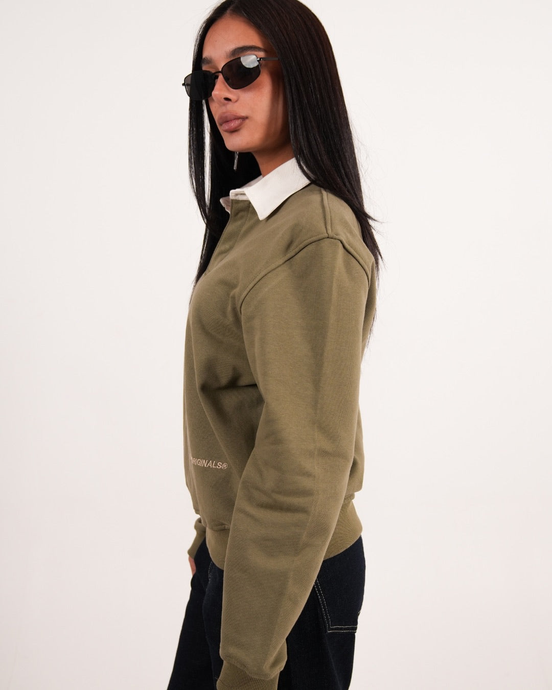 OLIVE ESSENTIAL RUGBY POLO