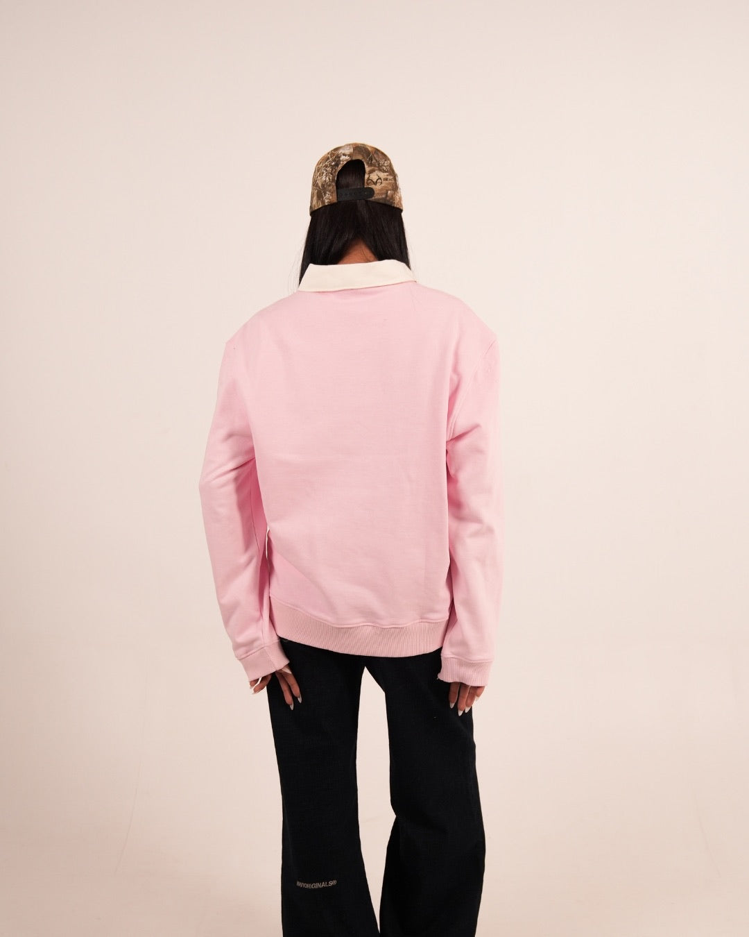 PINK ESSENTIAL RUGBY POLO