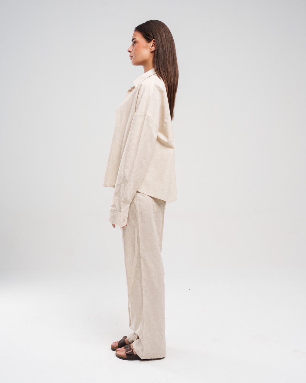 BEIGE REGULAR LINEN