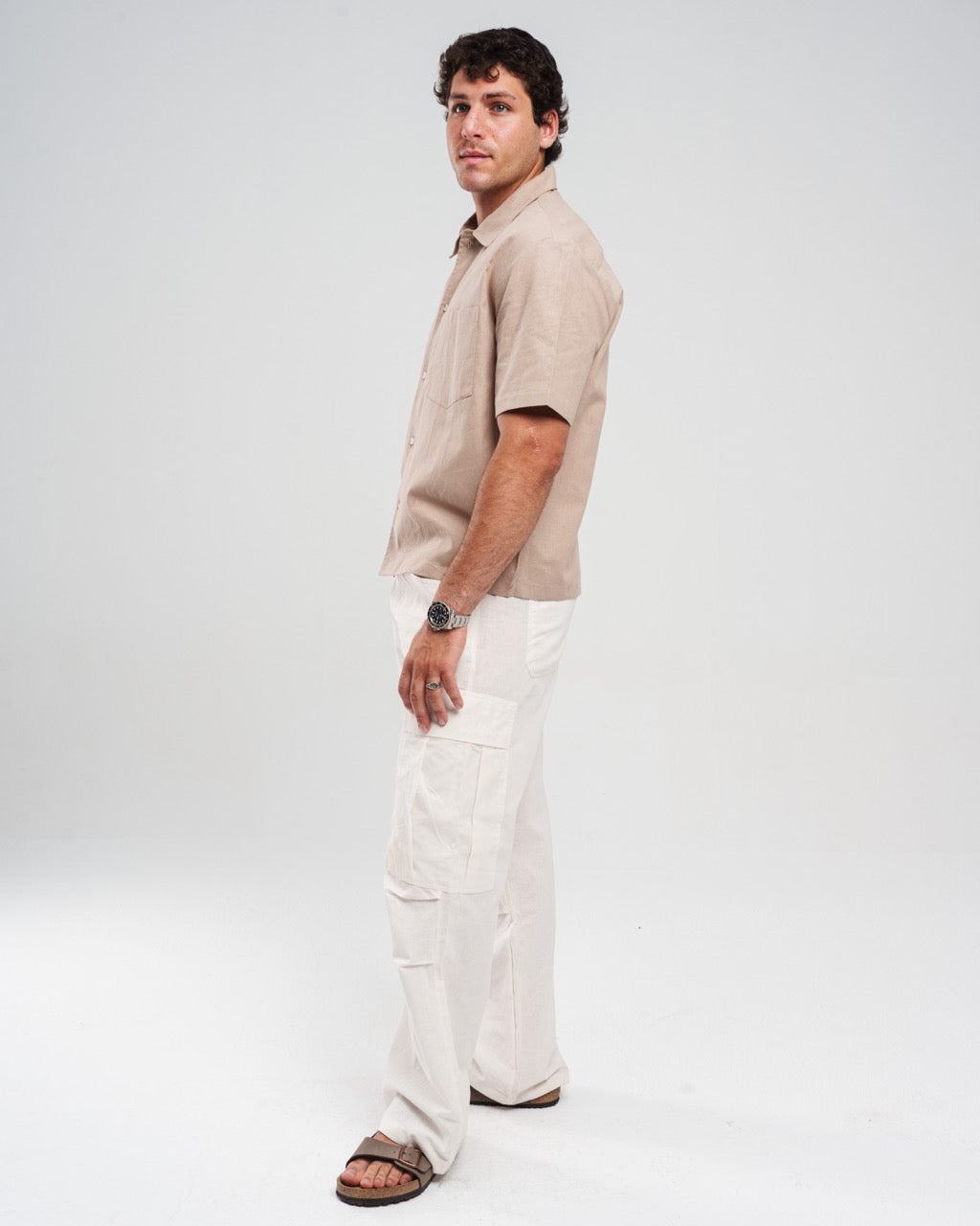 BROWN SHORT SLEEVE SHIRT