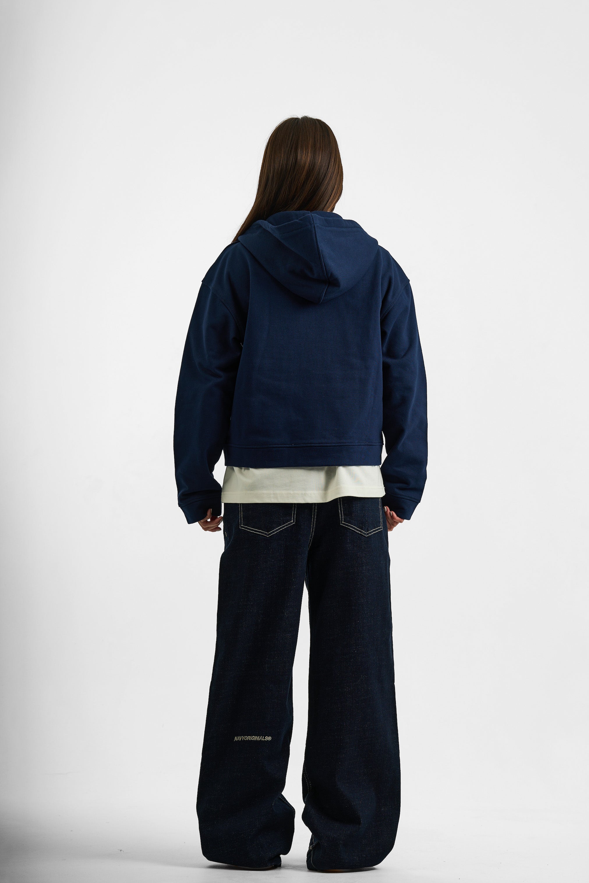 RAW BLUE WIDE LEG JEANS WOMENS
