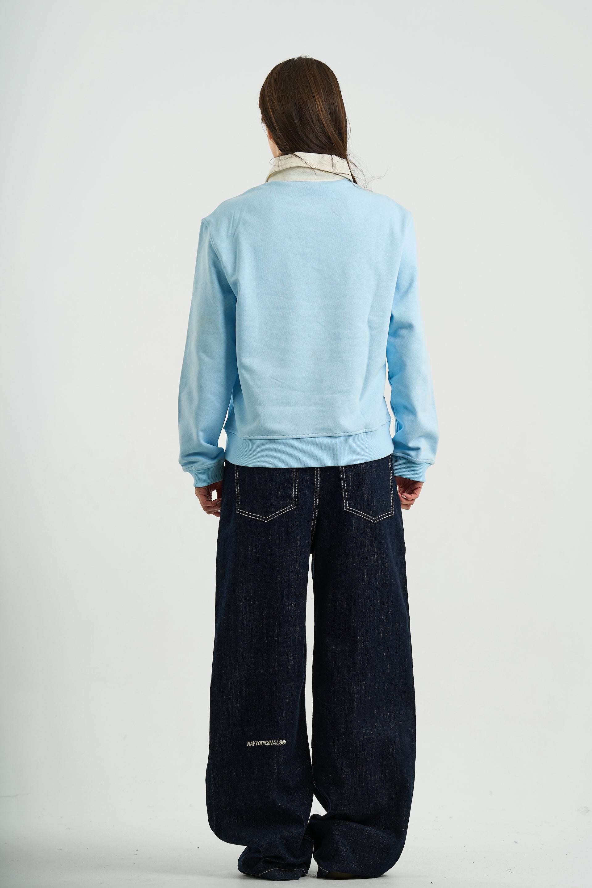 BABY BLUE ESSENTIAL RUGBY POLO