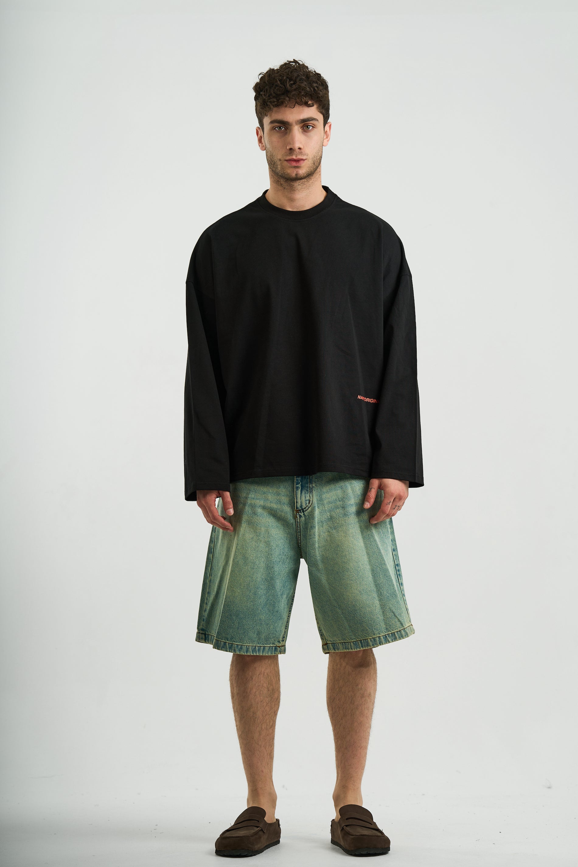 LIGHT BLUE DENIM JORTS