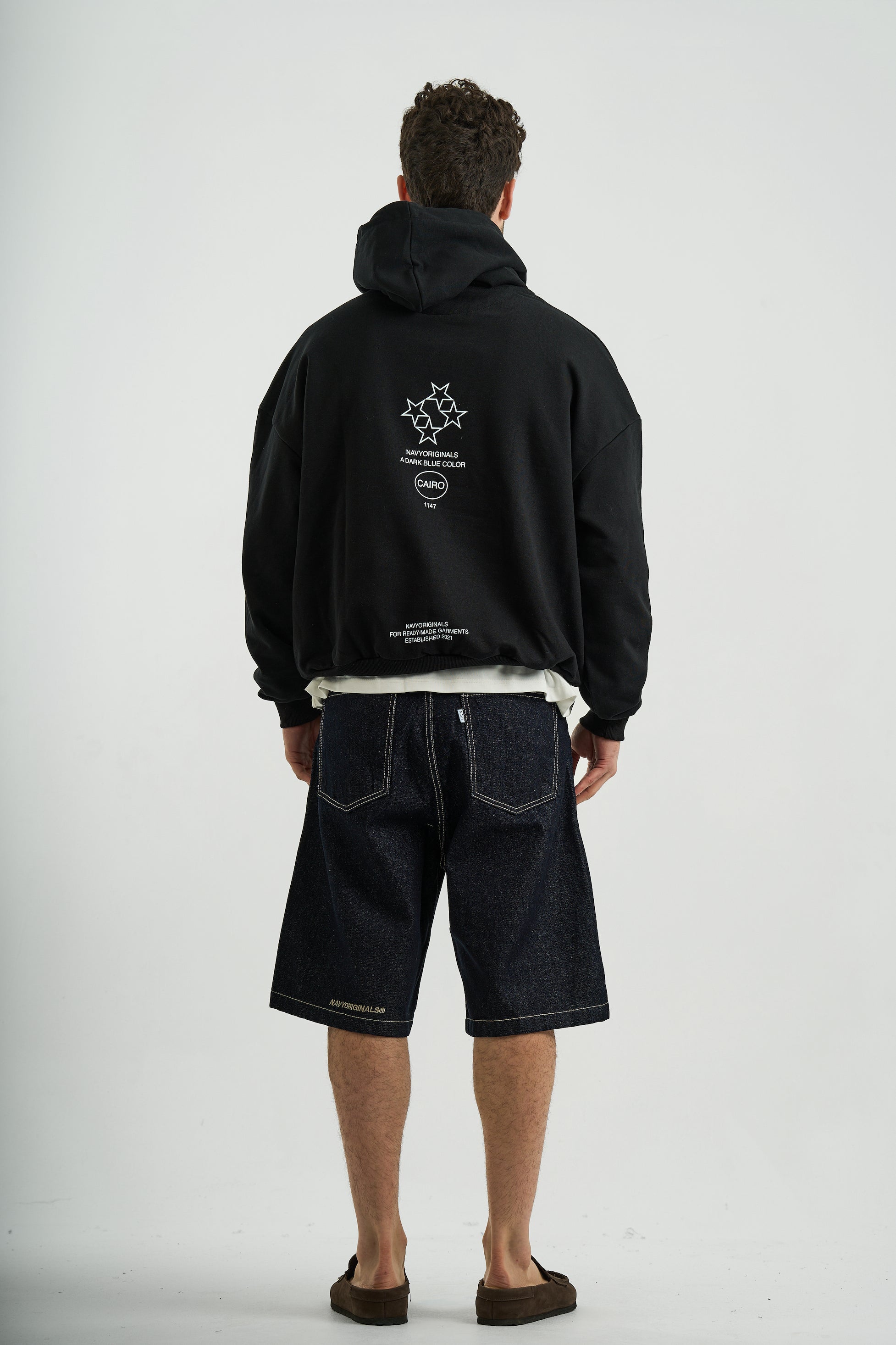 BLACK VARSITY HOODIE