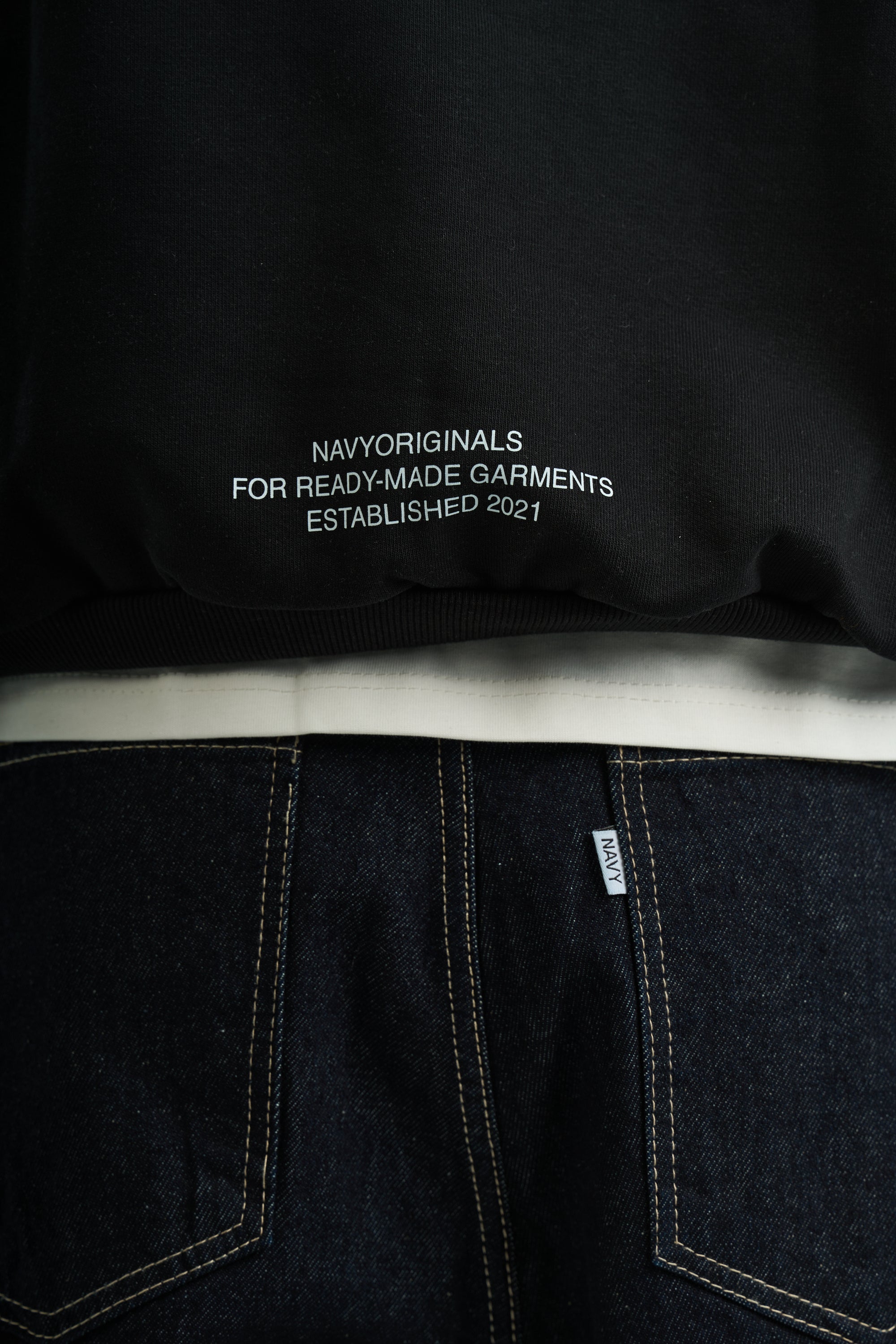 BLACK VARSITY HOODIE