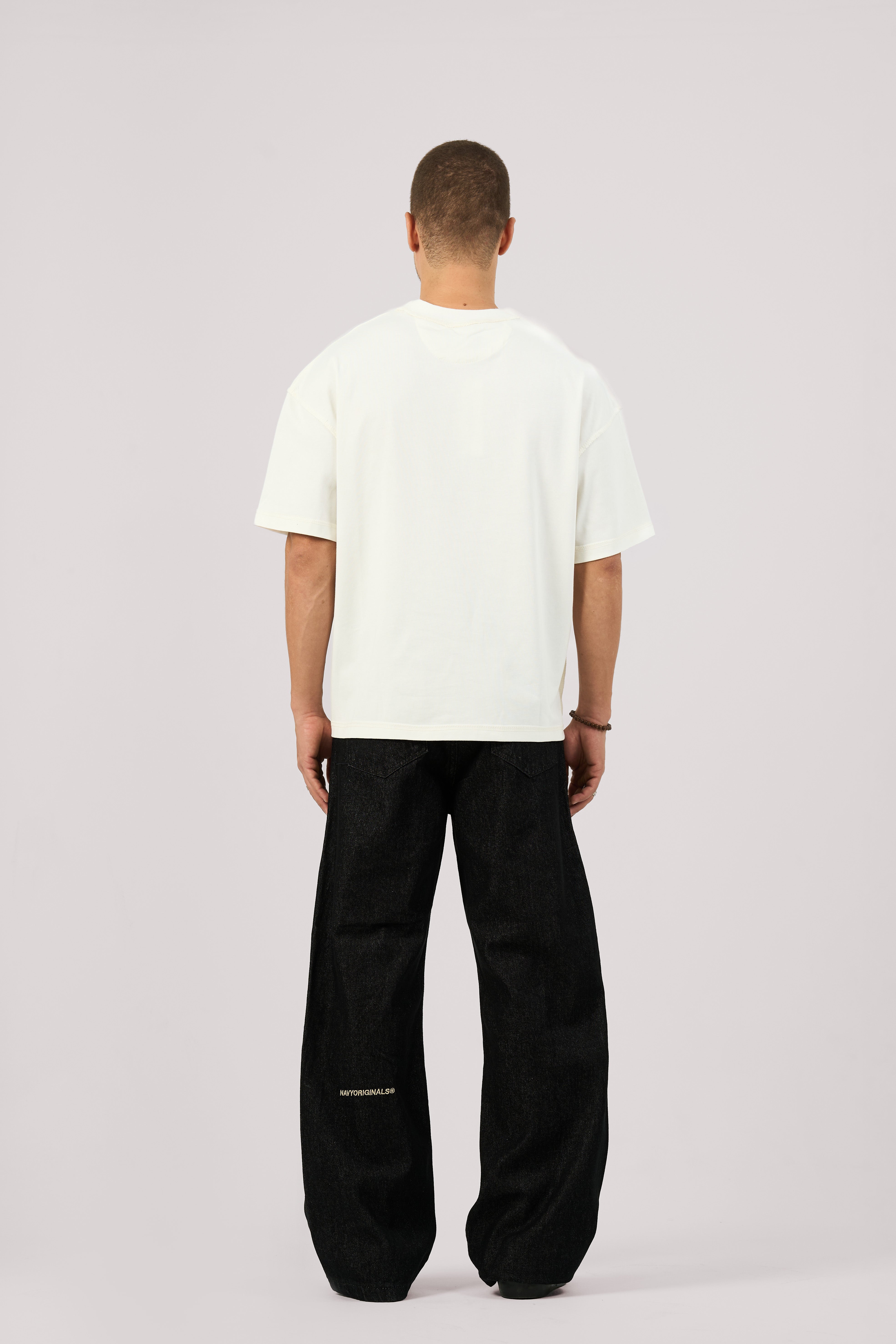 RAW BLACK BAGGY JEANS