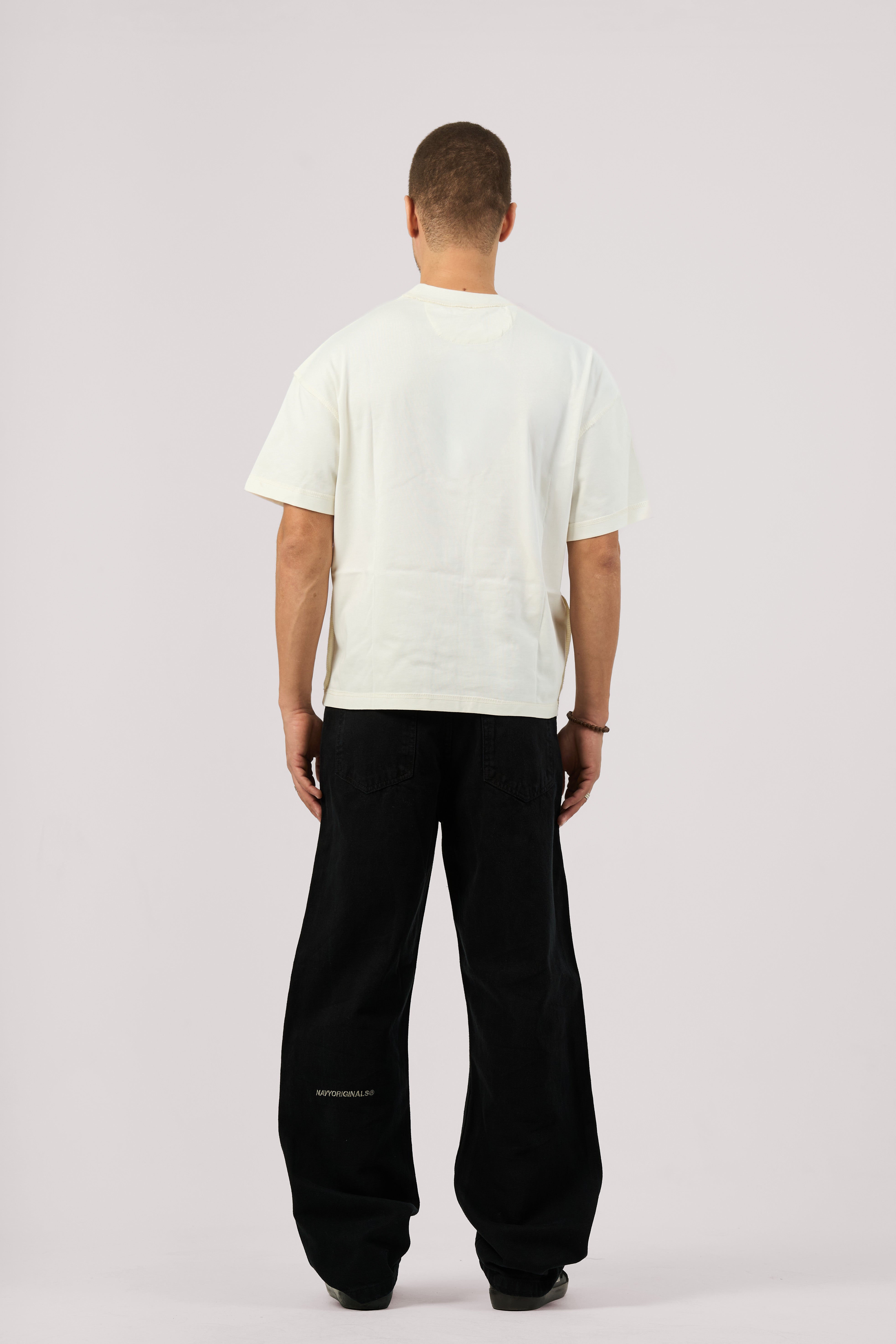 BLACK WIDE LEG JEANS