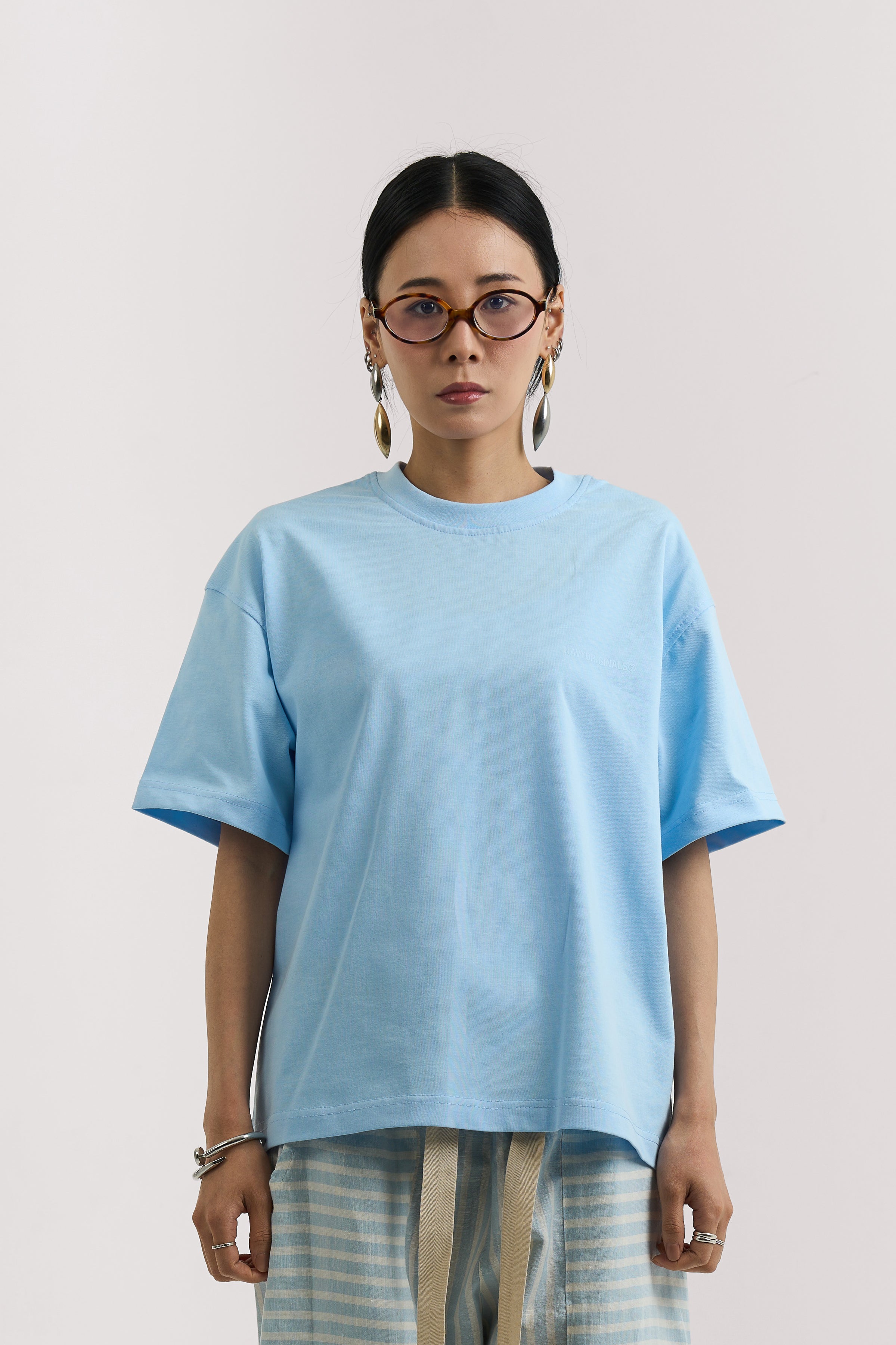SKY BLUE BASIC T-SHIRT