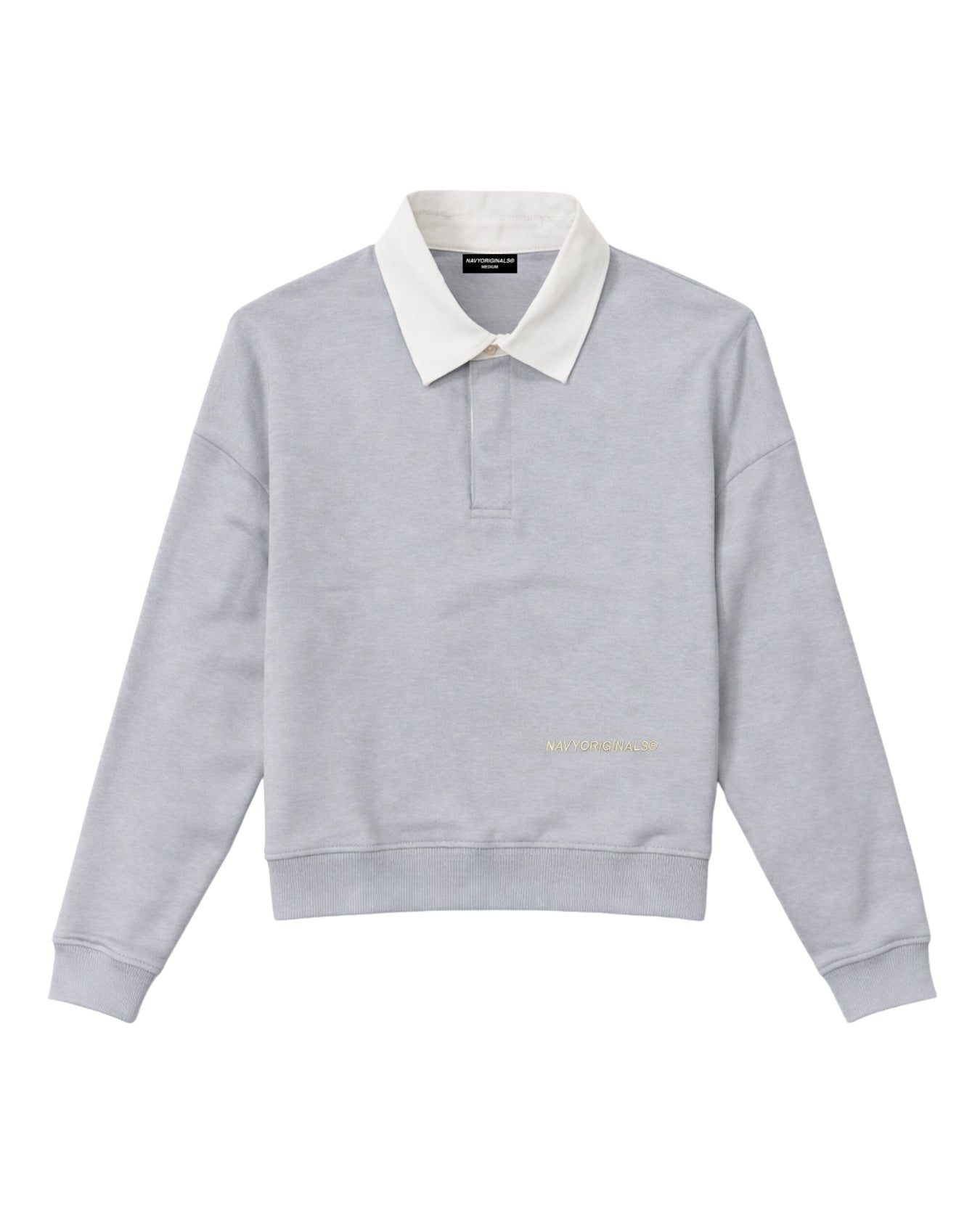 GREY ESSENTIAL RUGBY POLO