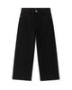 RAW BLACK WIDE LEG JEANS