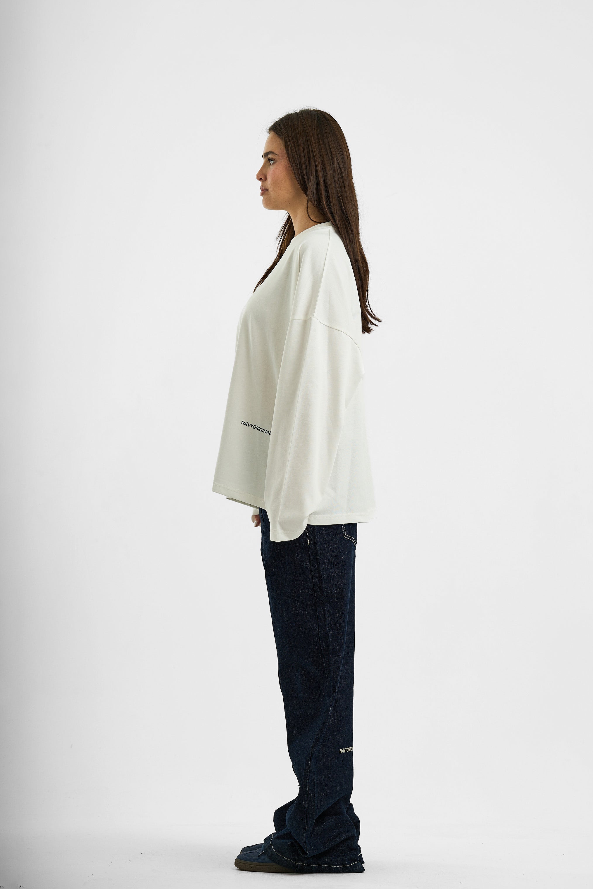 WHITE BASIC LONG SLEEVE