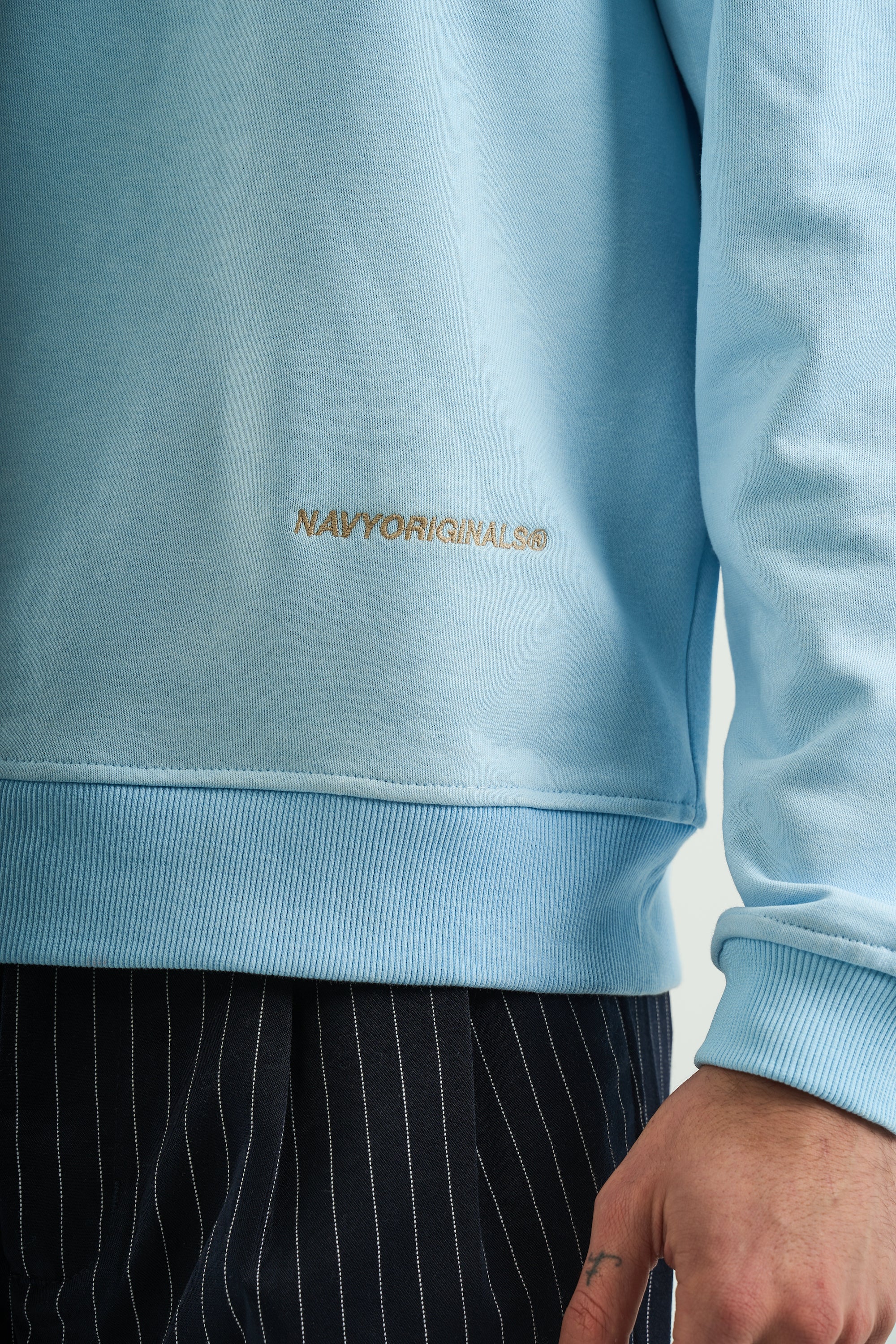 BABY BLUE ESSENTIAL RUGBY POLO