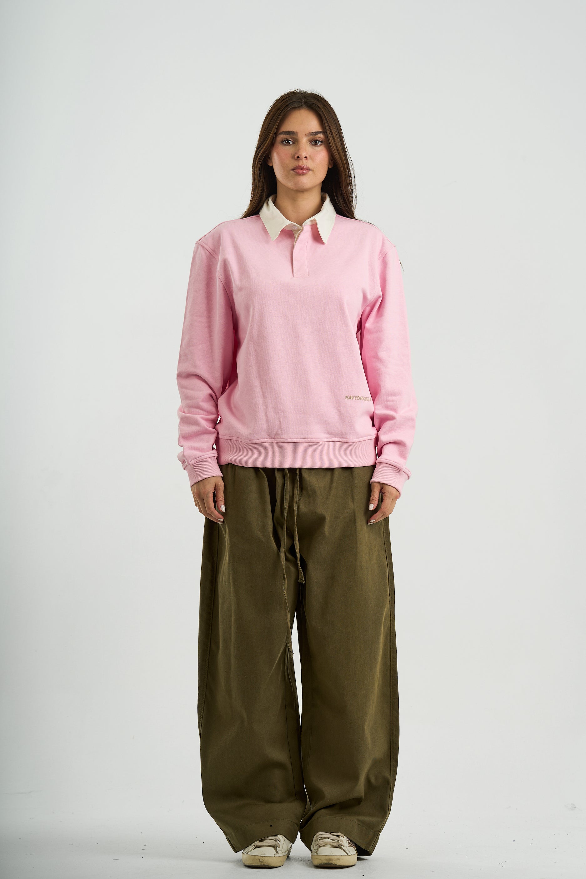 PINK ESSENTIAL RUGBY POLO