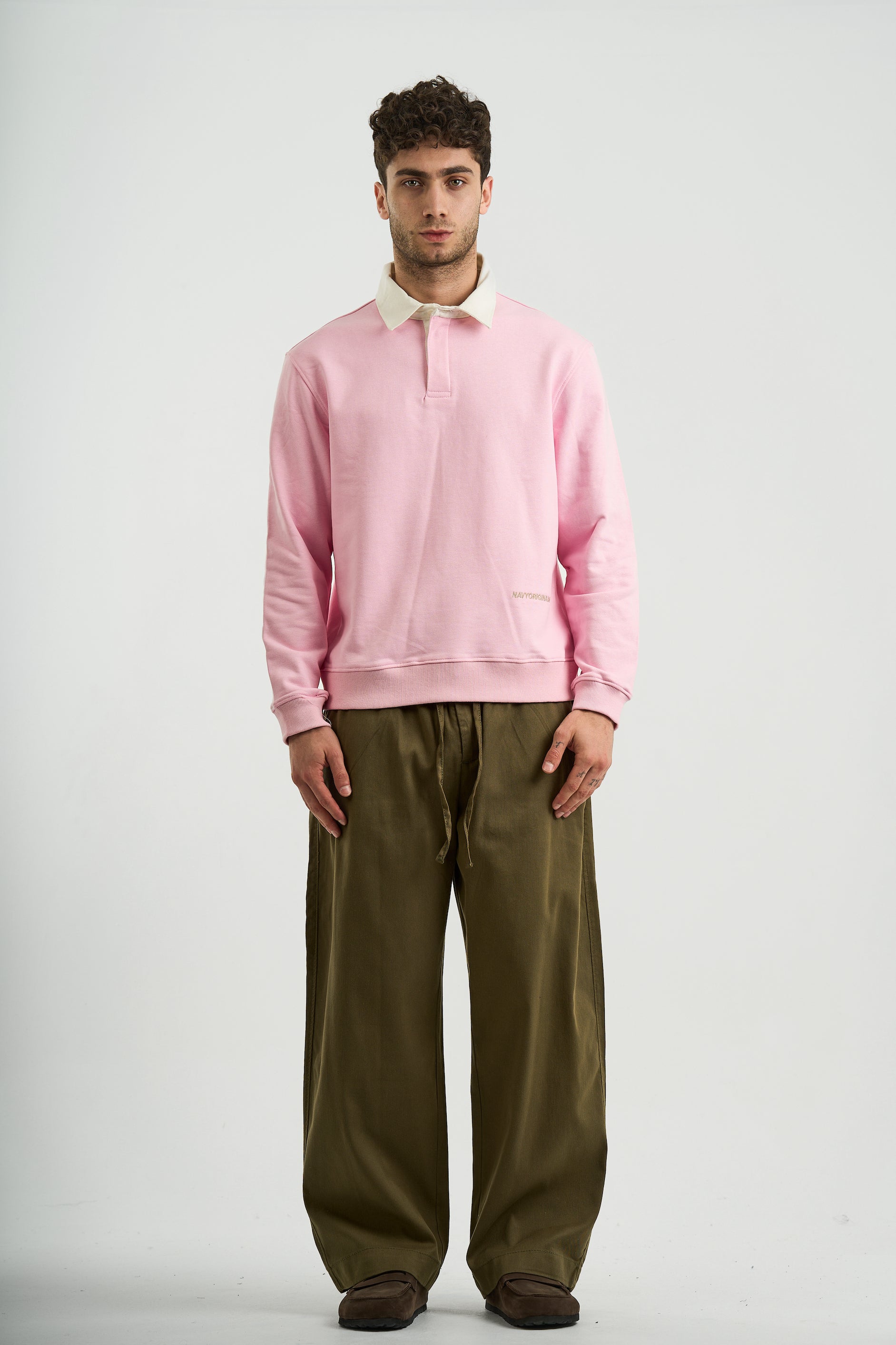 PINK ESSENTIAL RUGBY POLO