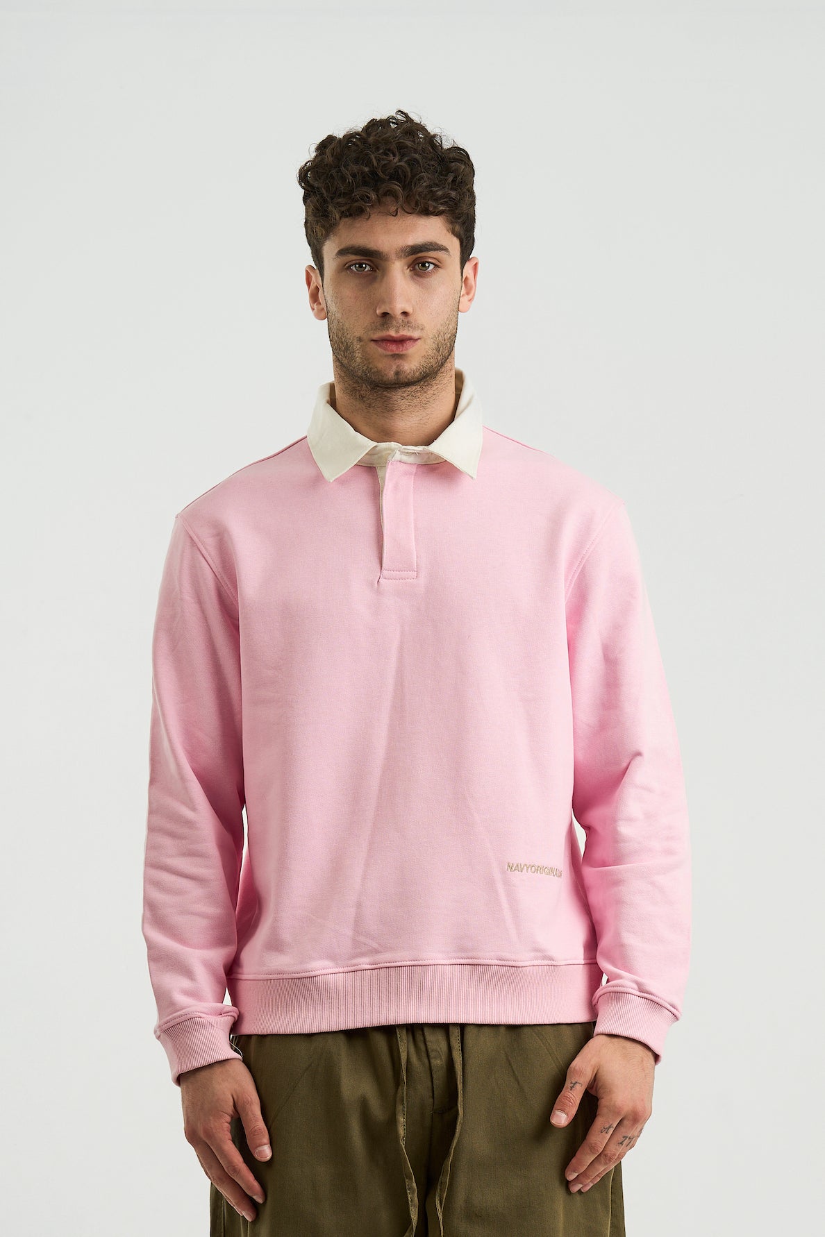 PINK ESSENTIAL RUGBY POLO