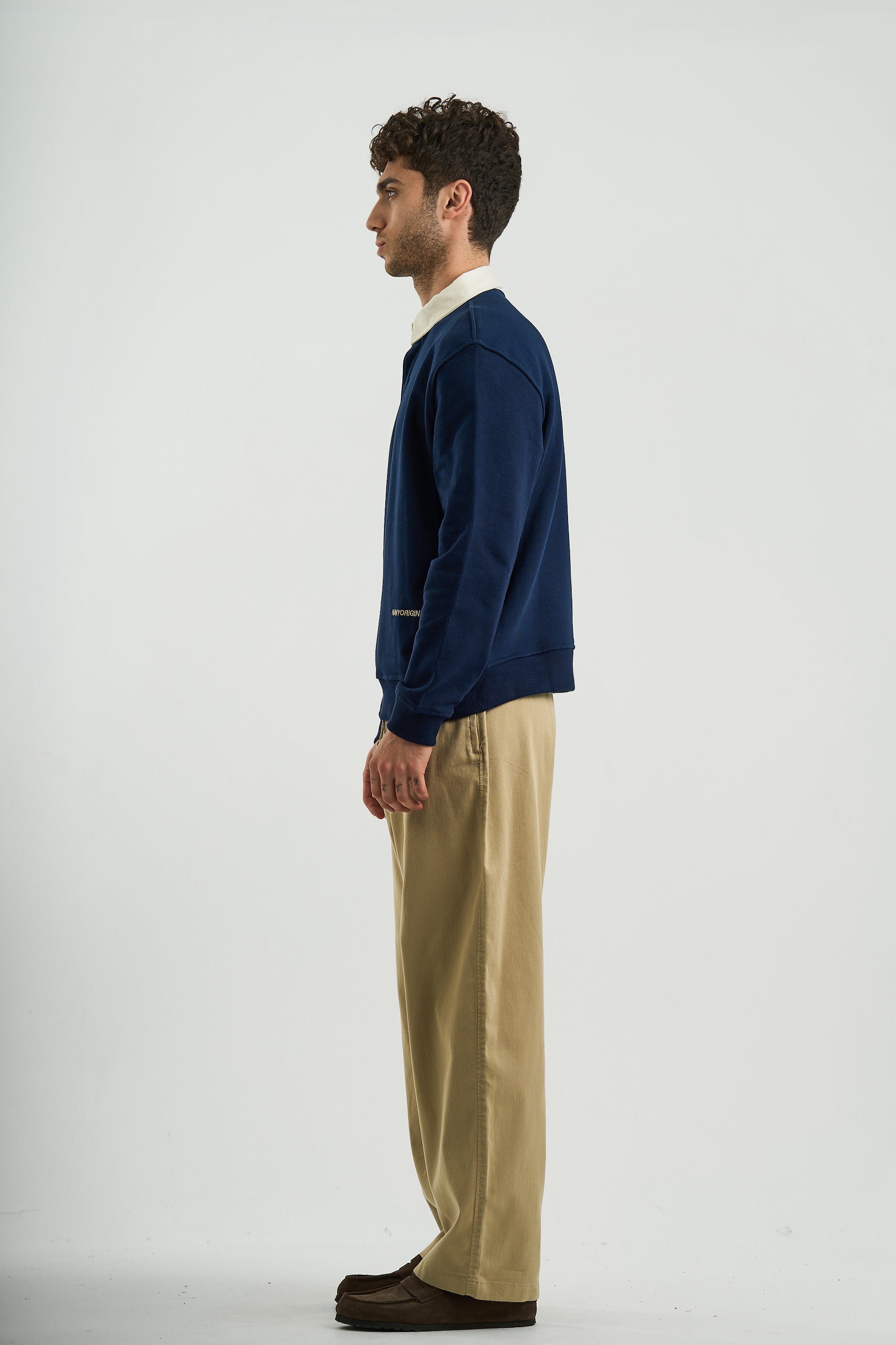 NAVY ESSENTIAL RUGBY POLO