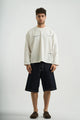 RAW DENIM JORTS
