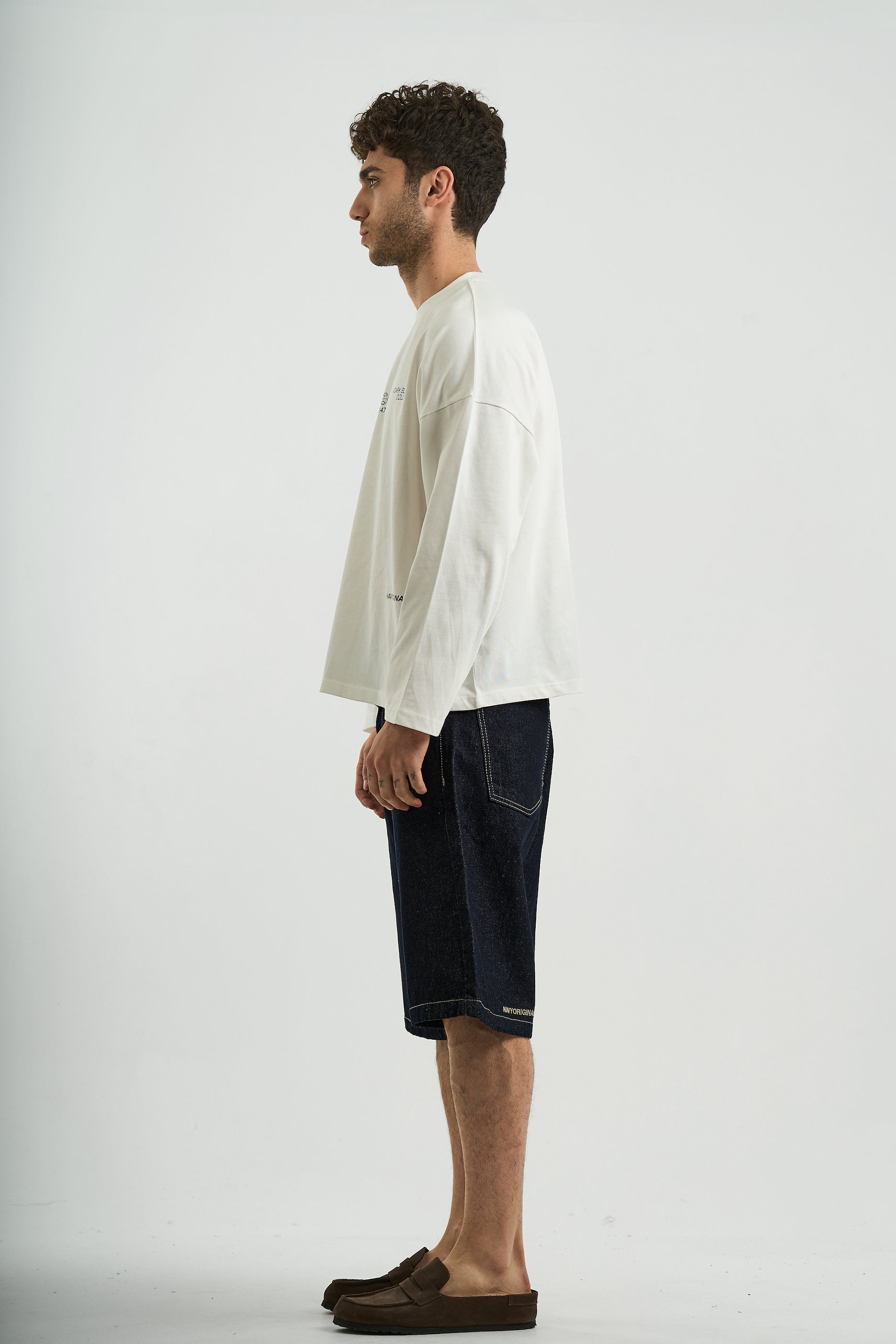 RAW DENIM JORTS