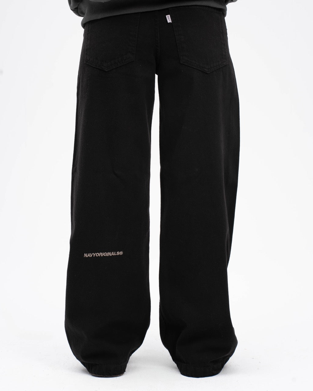BLACK WIDE LEG JEANS WOMENS