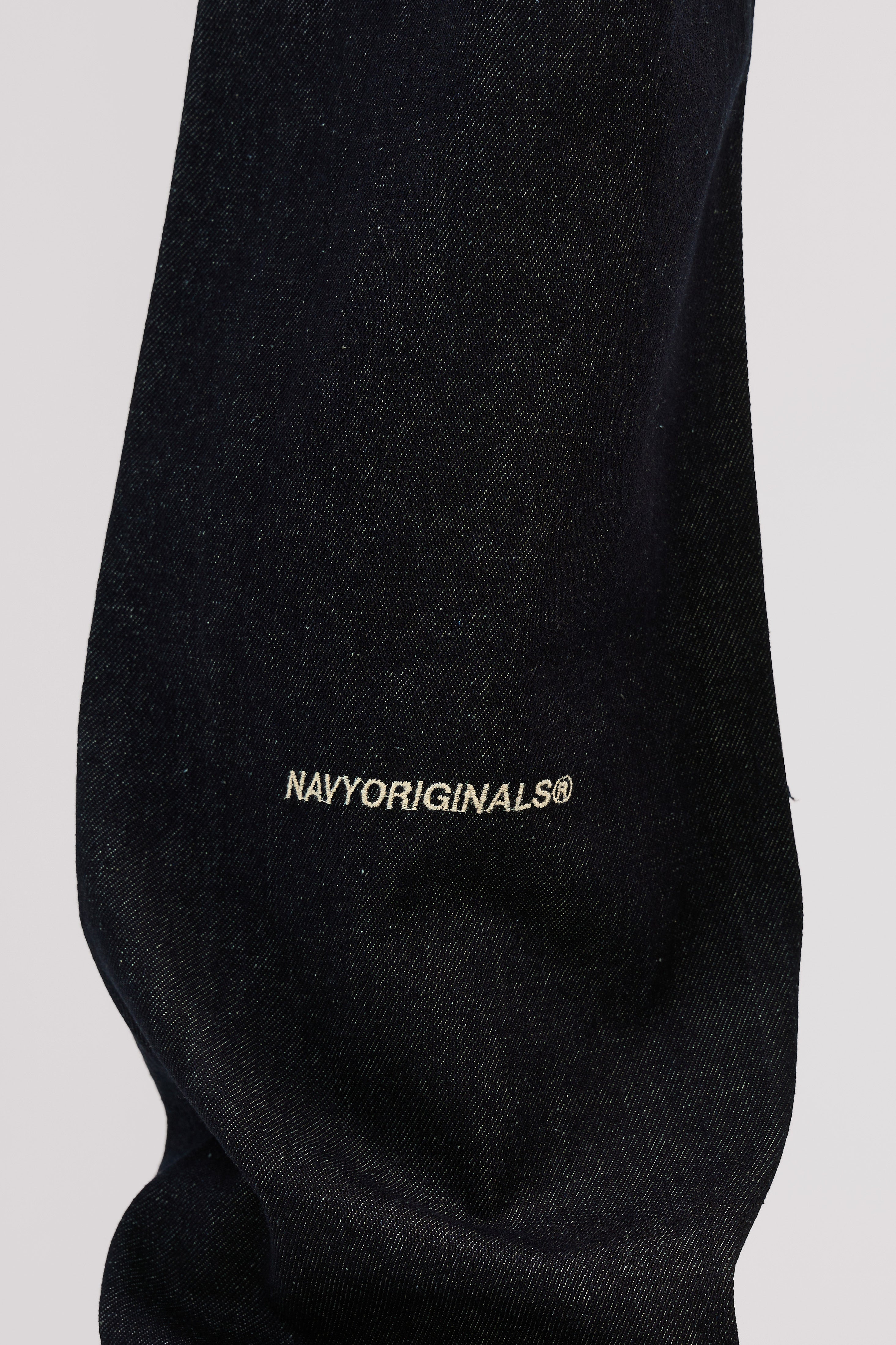 RAW BLUE X GOLD SLANTED JEANS