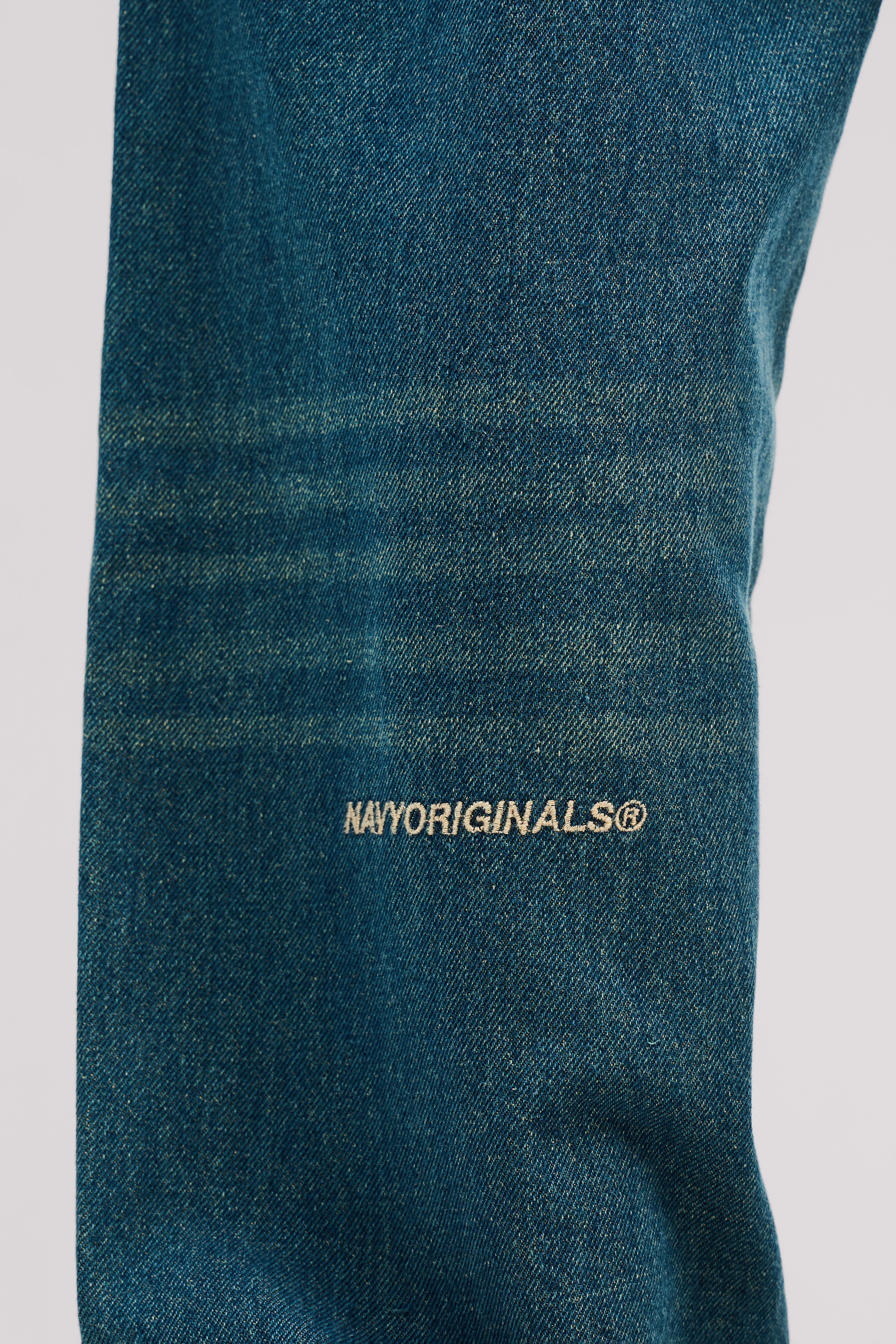 DARK BLUE REGULAR SLANTED JEANS