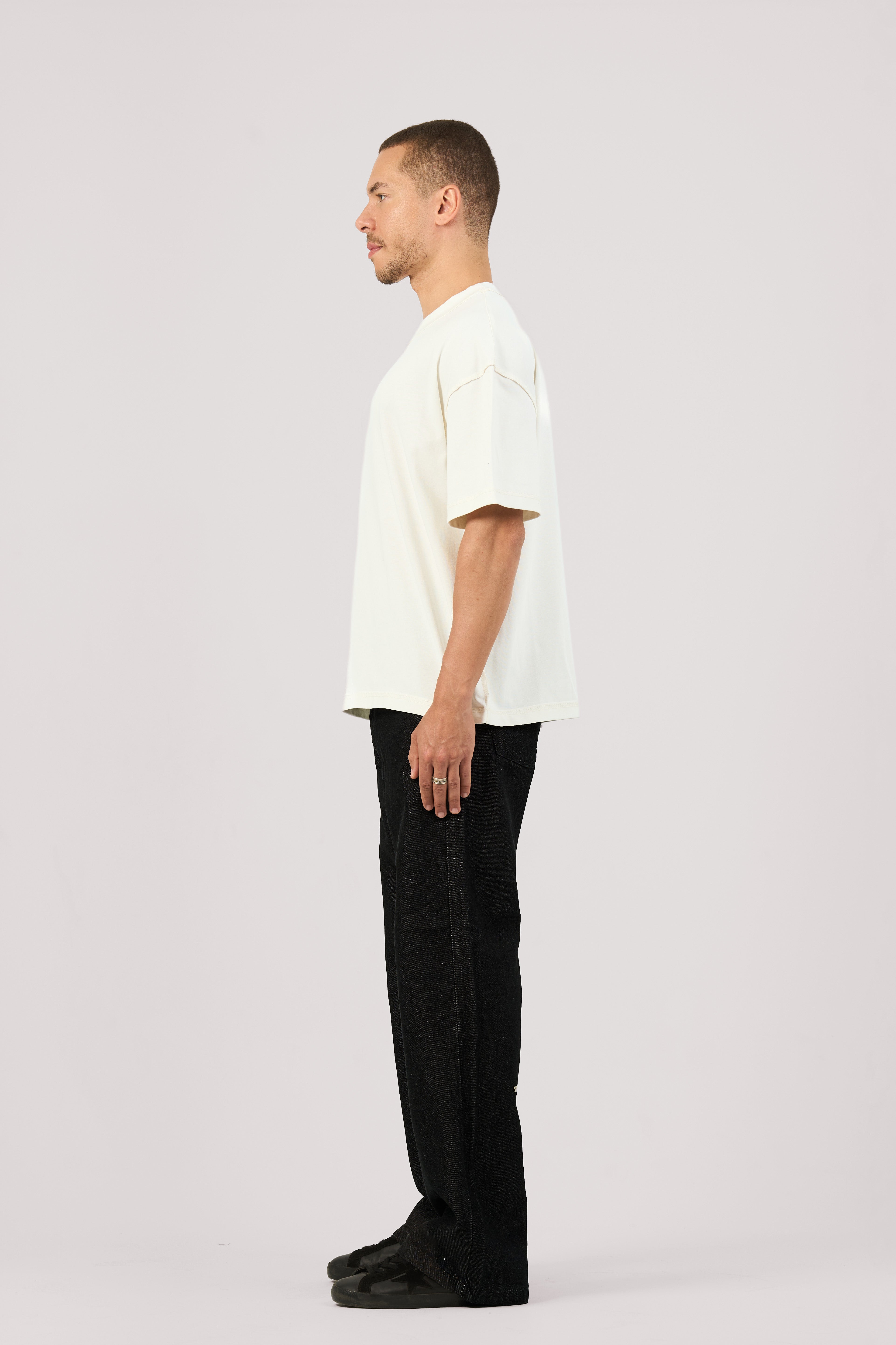RAW BLACK BAGGY JEANS