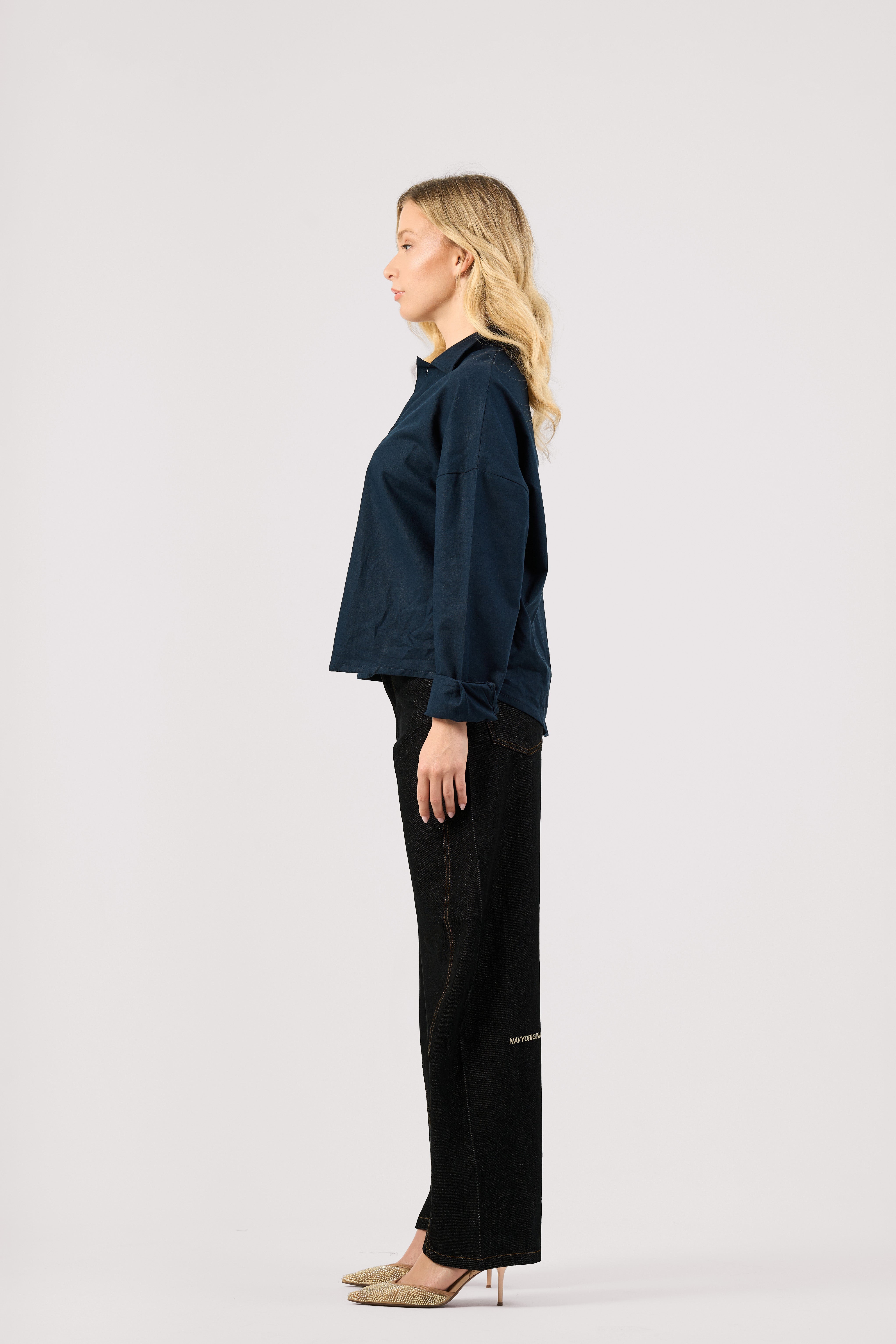 RAW BLACK BALLOON JEANS