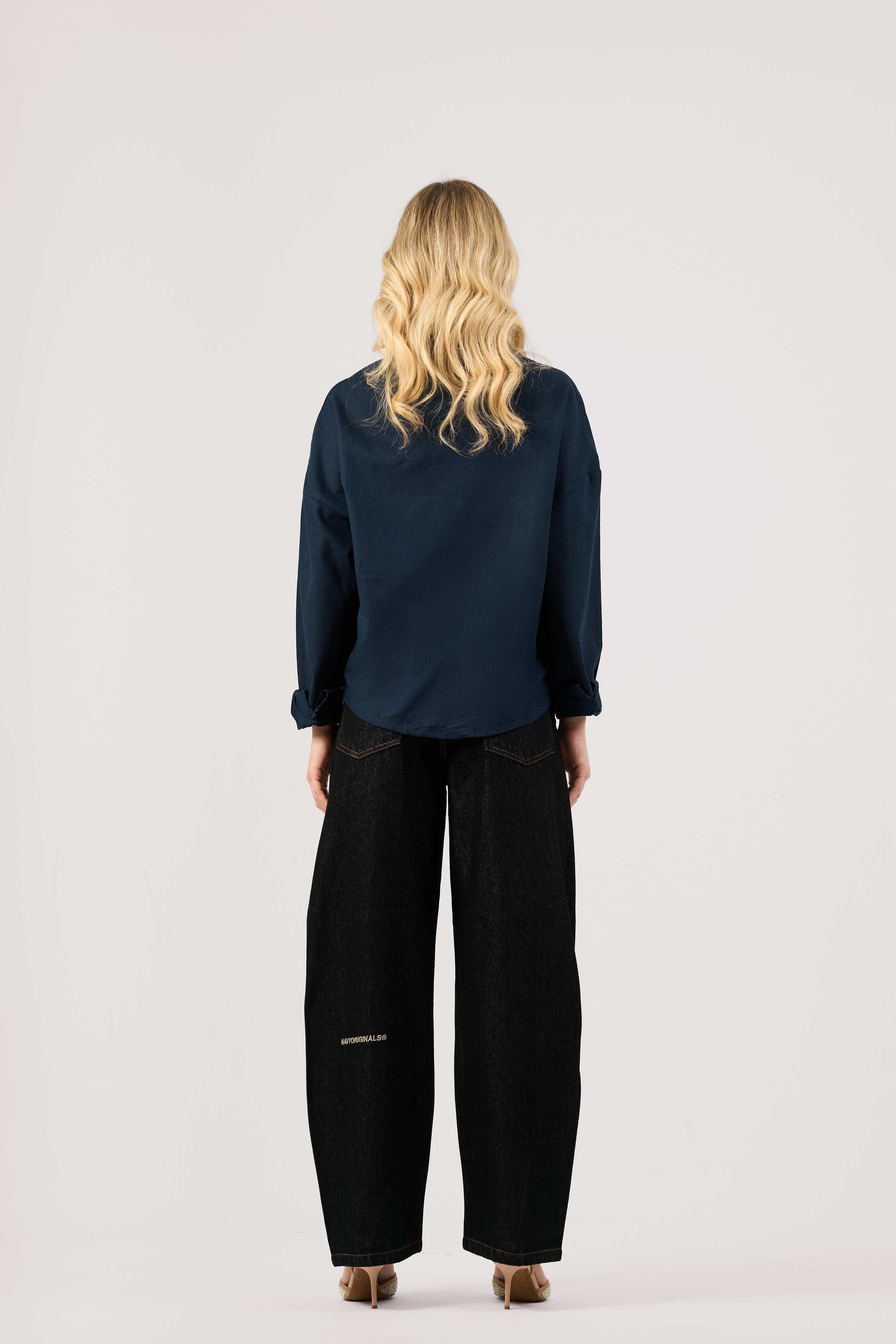 RAW BLACK BALLOON JEANS
