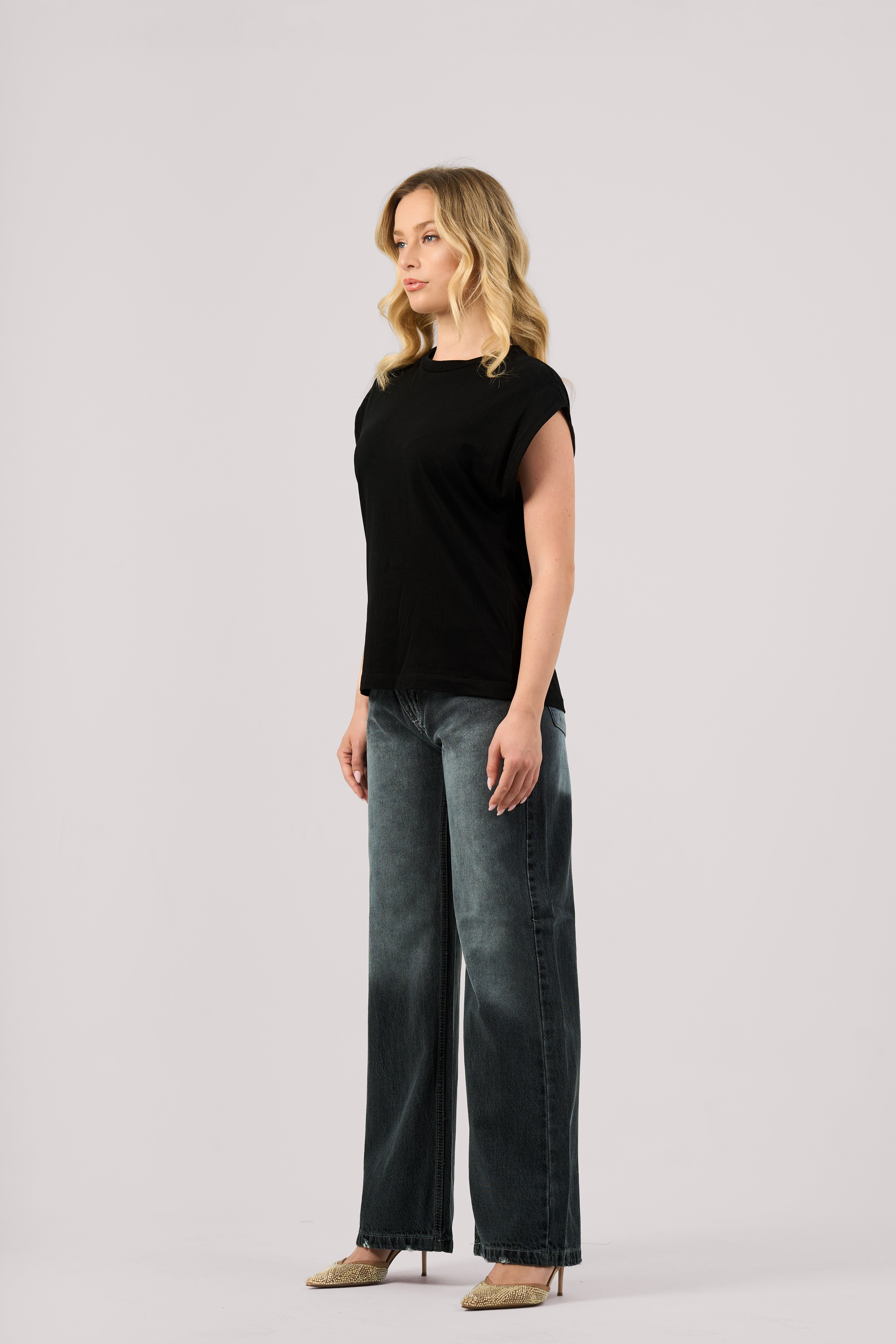 GREY BALLOON JEANS