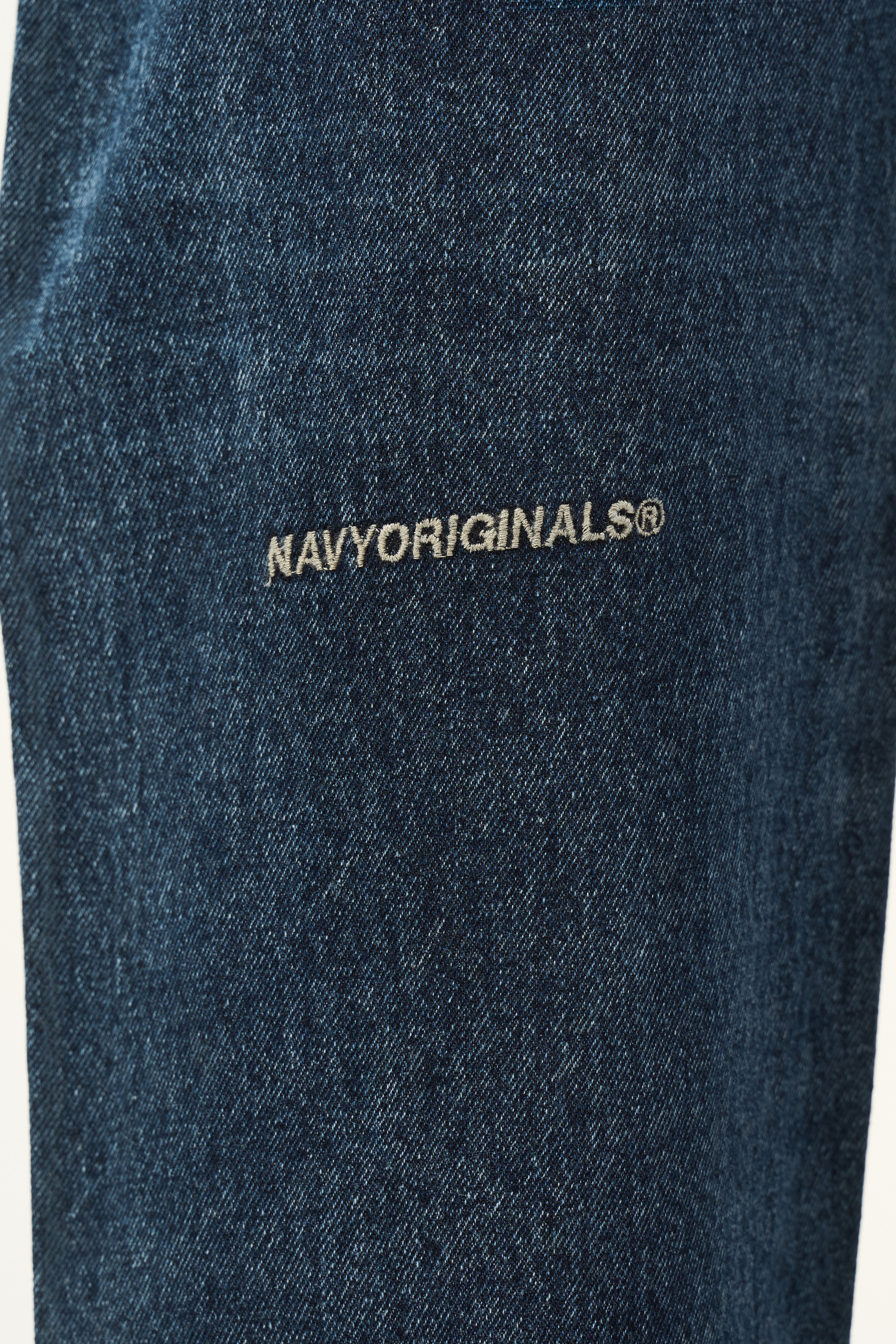 DARK BLUE BALLOON JEANS