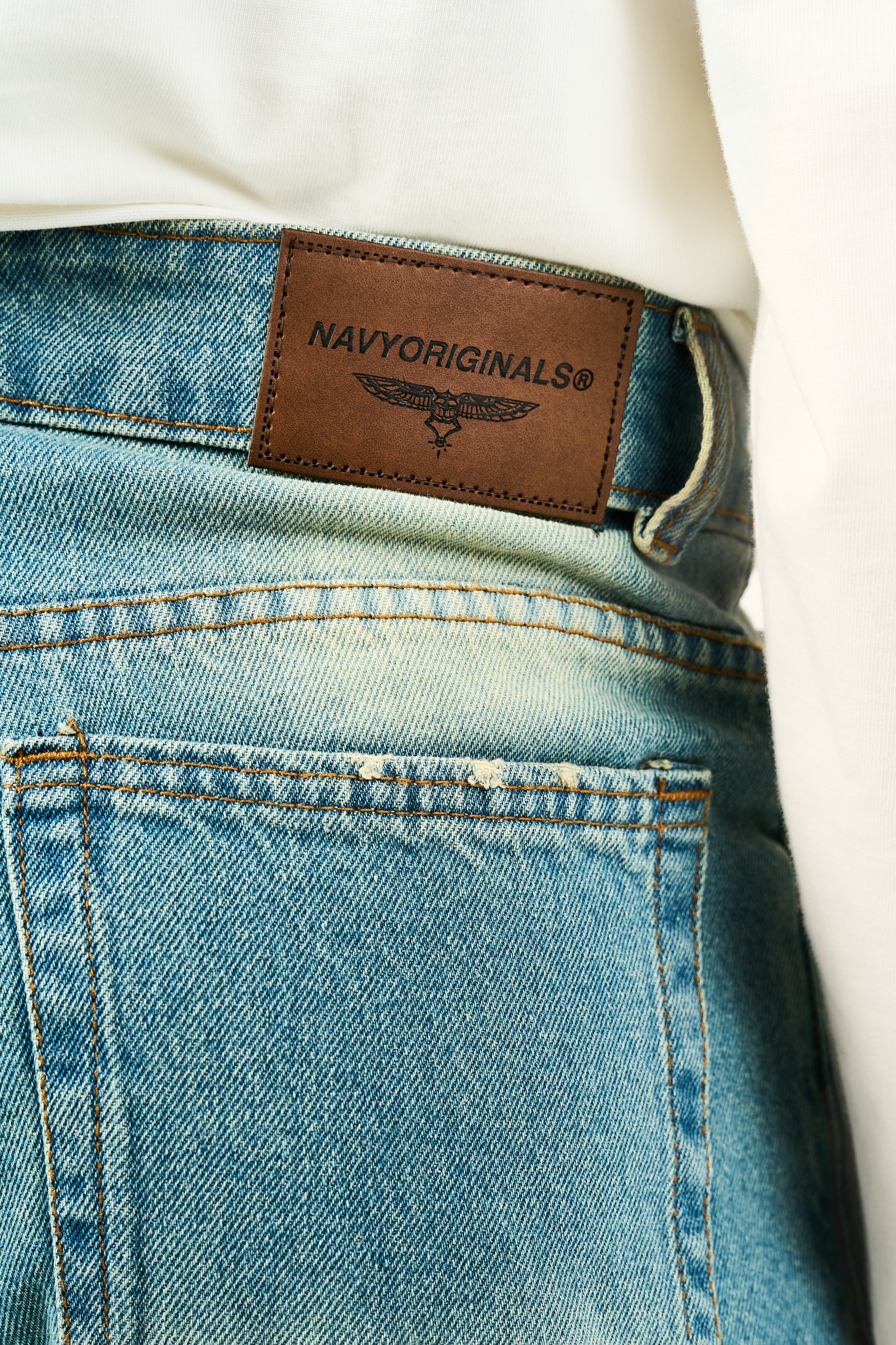 LIGHT BLUE WIDE LEG JEANS