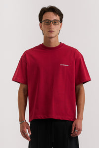 BURGUNDY BASIC T-SHIRT
