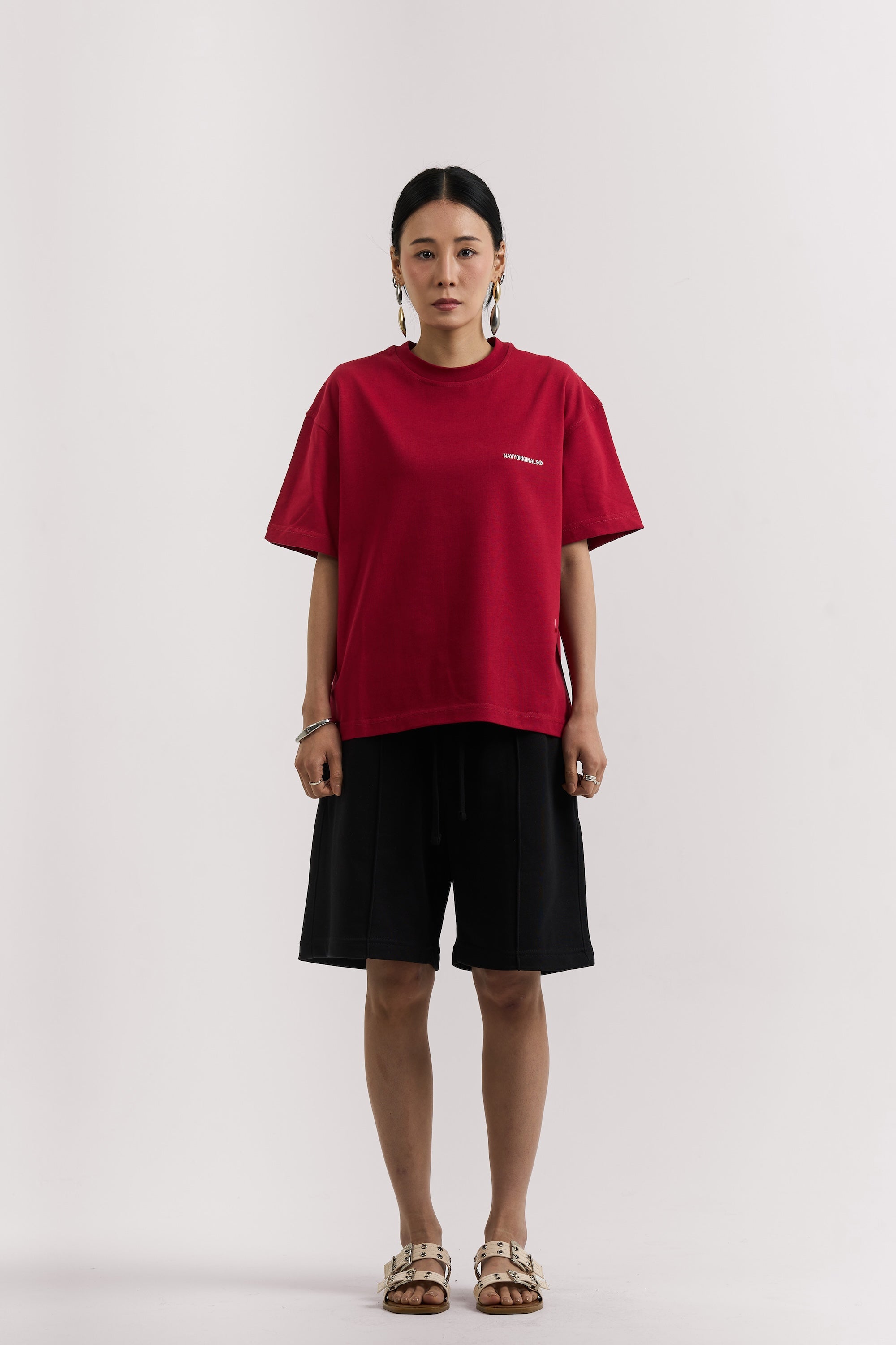 BURGUNDY BASIC T-SHIRT
