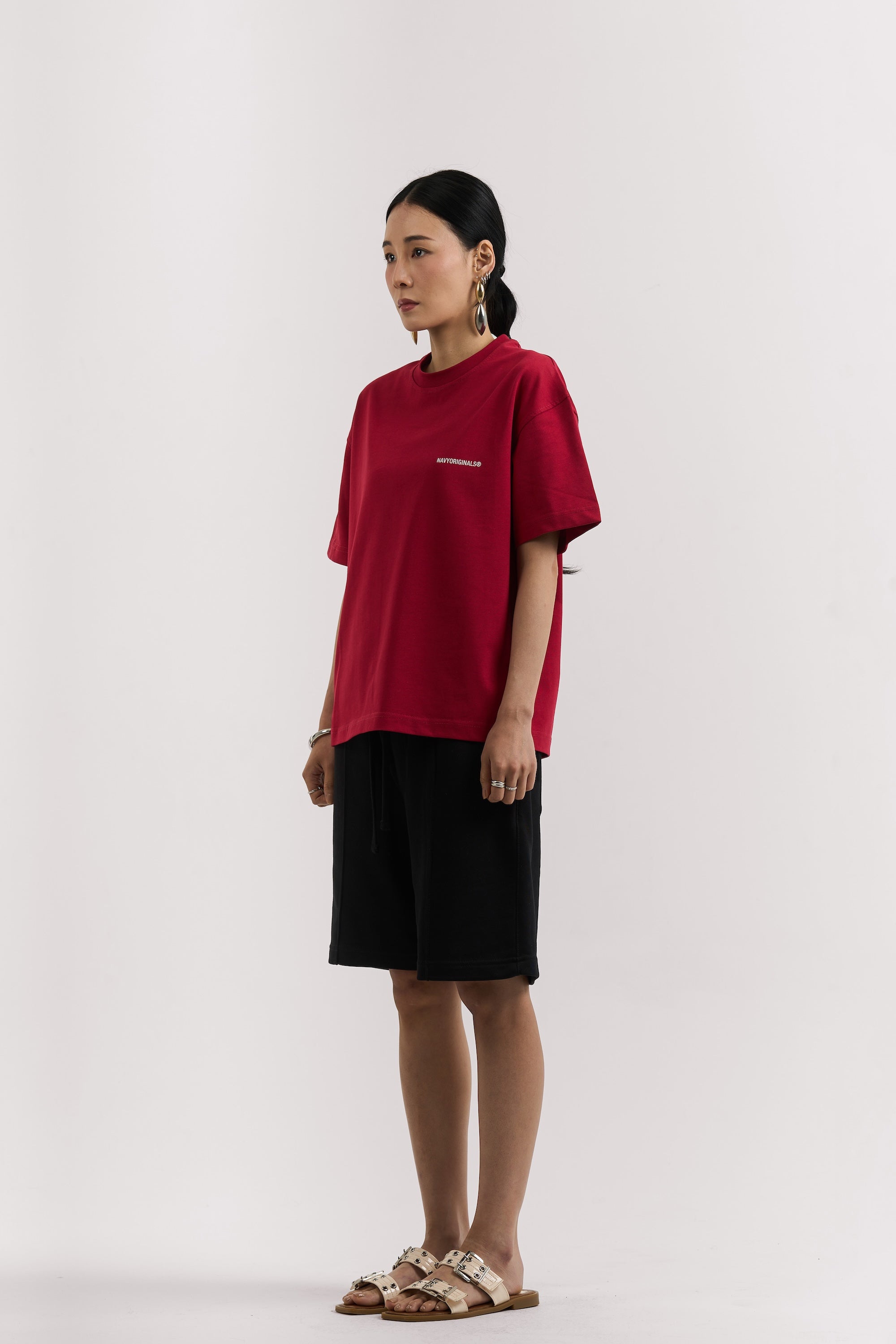 BURGUNDY BASIC T-SHIRT