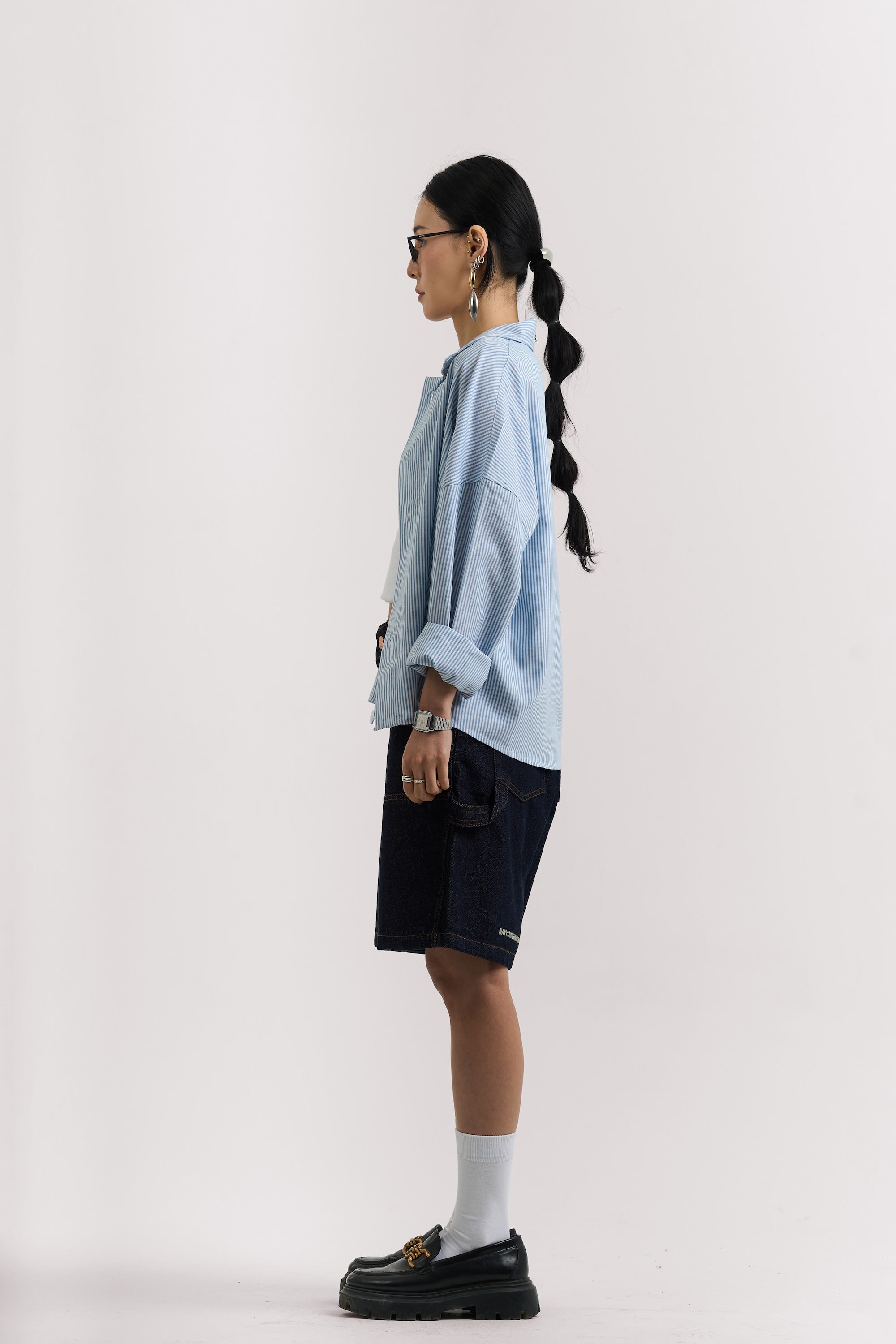 RAW BLUE CARPENTER JORTS