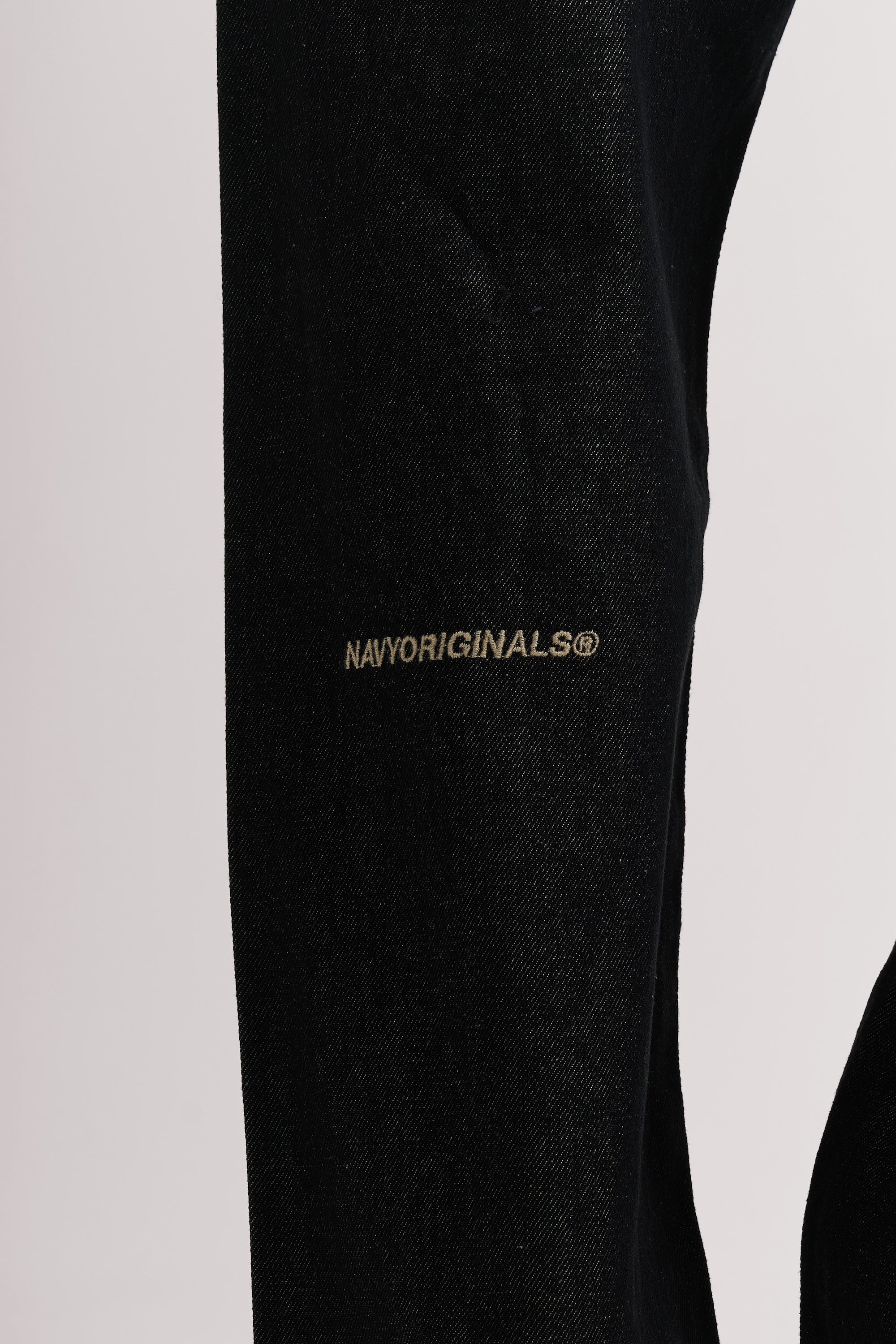 RAW BLACK LIGHT WEIGHT BAGGY JEANS
