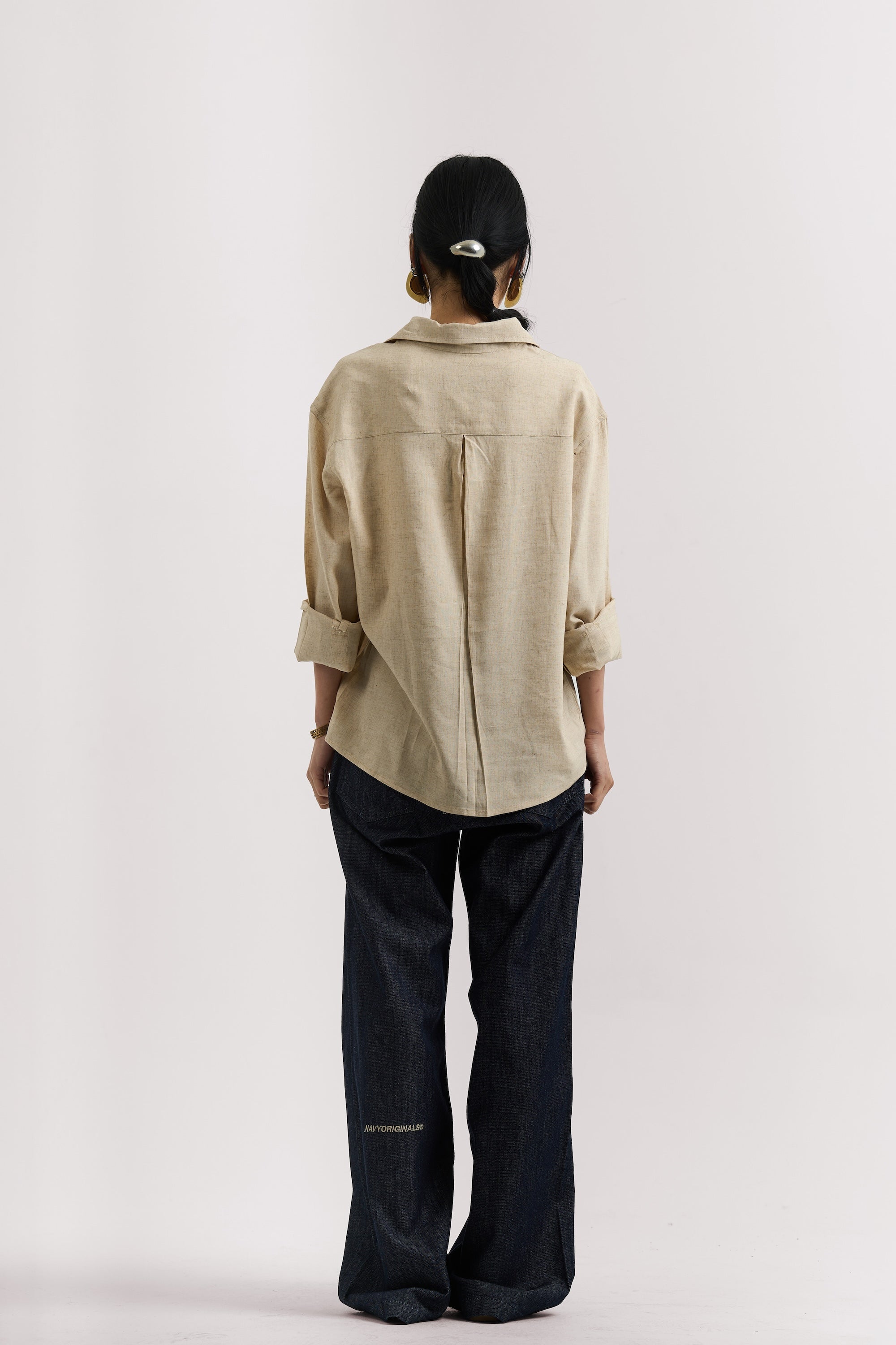 RAW BLUE LIGHT WEIGHT BAGGY JEANS
