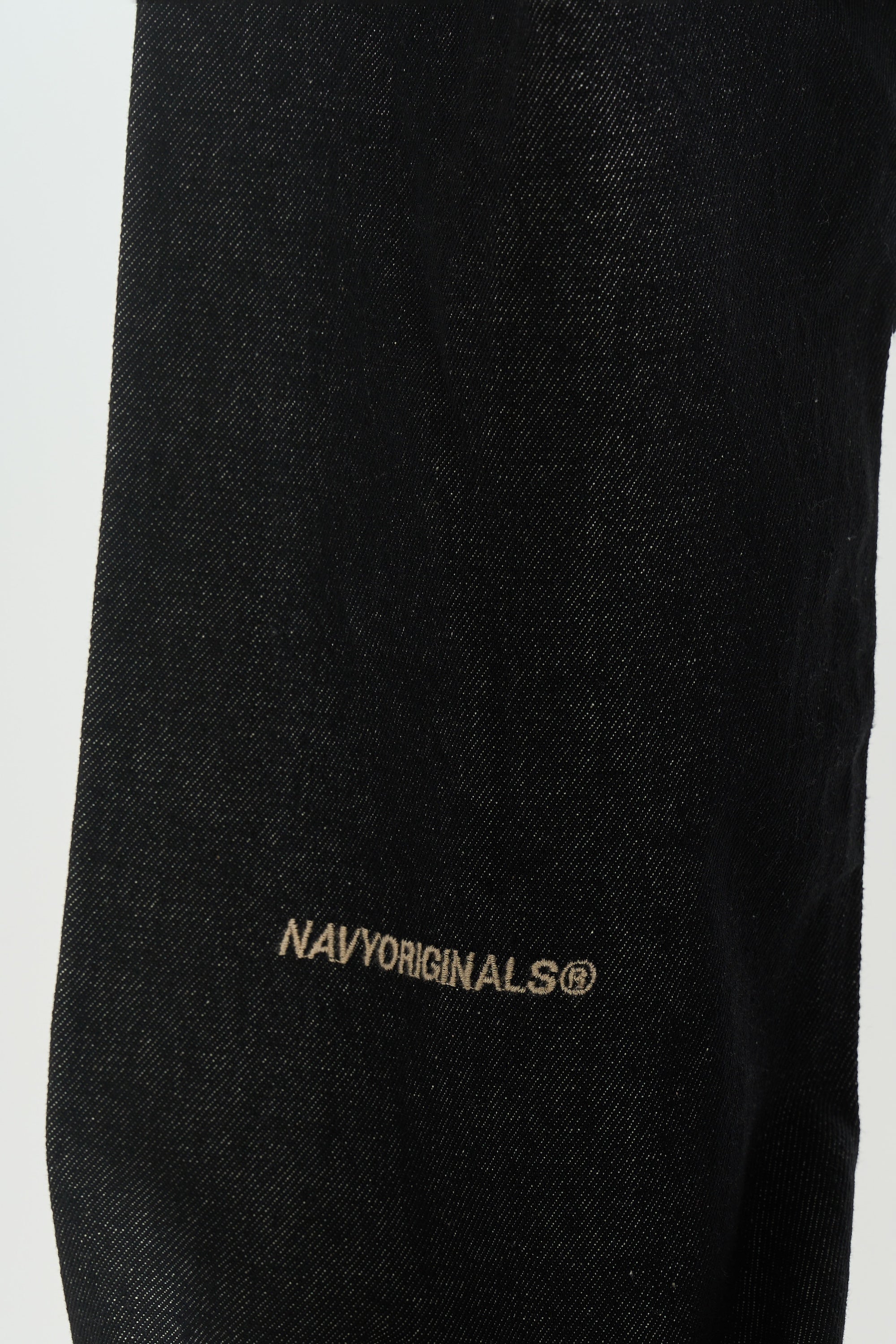 RAW BLACK LIGHT WEIGHT BAGGY JEANS