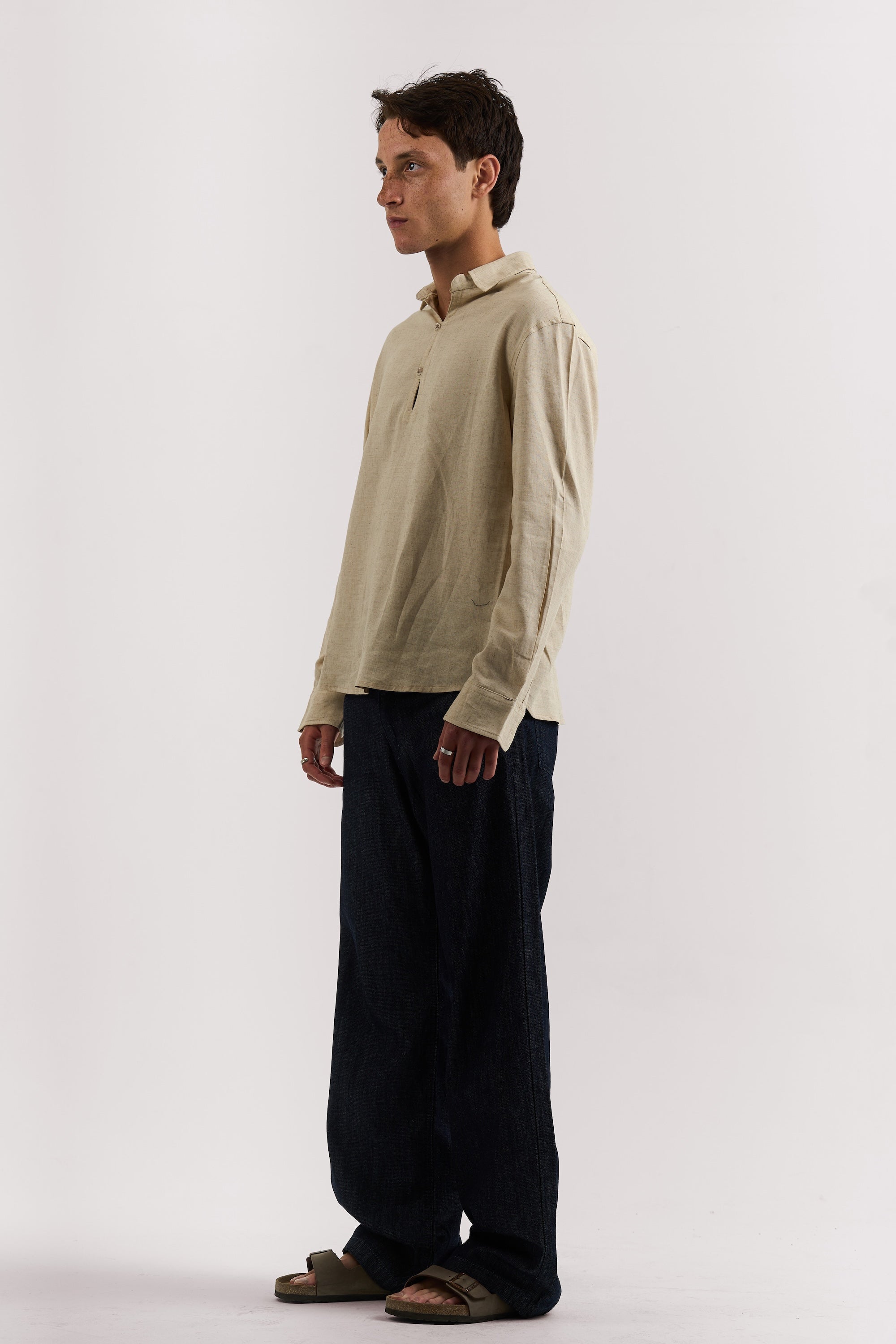 RAW BLUE LIGHT WEIGHT BAGGY JEANS