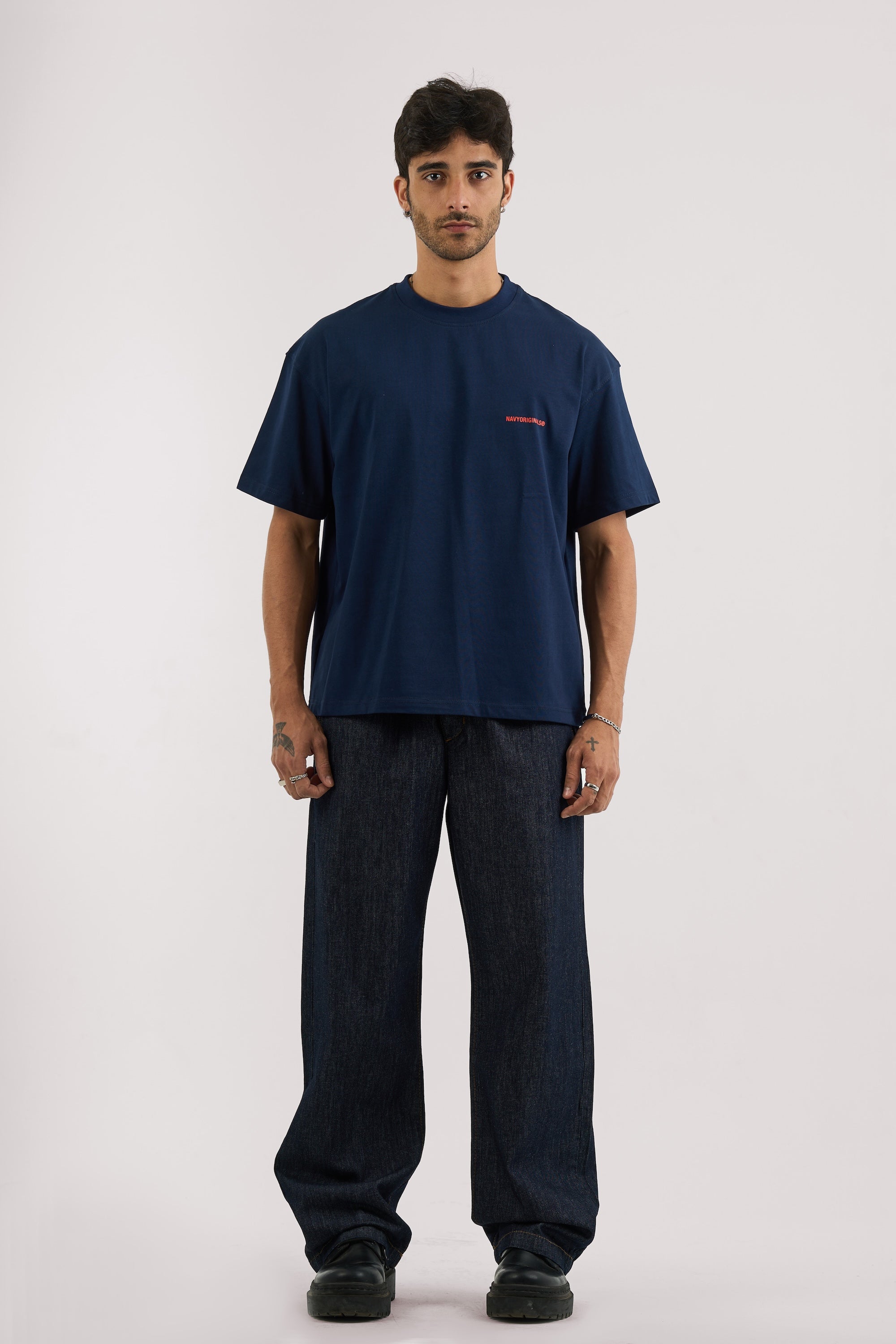 NAVY BLUE BASIC T-SHIRT
