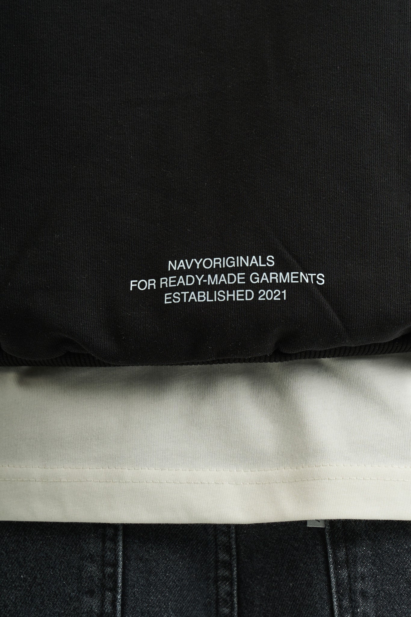 BLACK VARSITY HOODIE